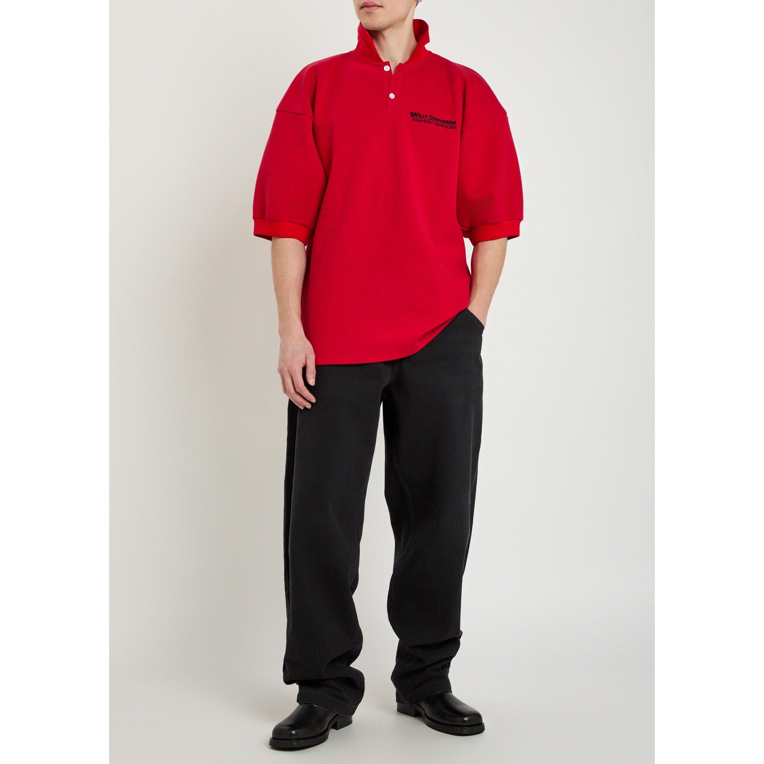 RED - Willy Chavarria - WC FOOTBALL POLO - 5