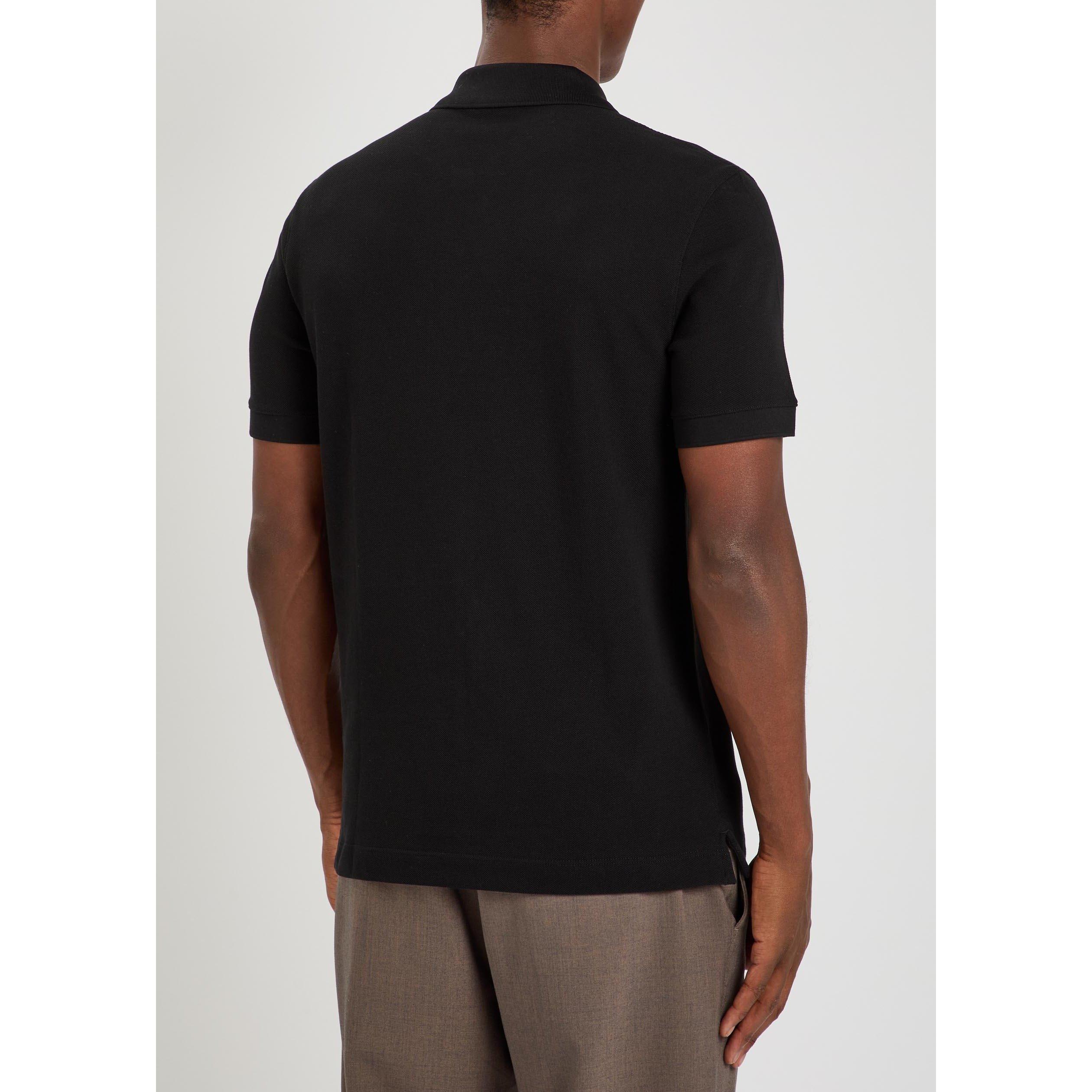 BLACK - Boss - Men's Pallas Cotton Short-Sleeve Polo Shirt - 3