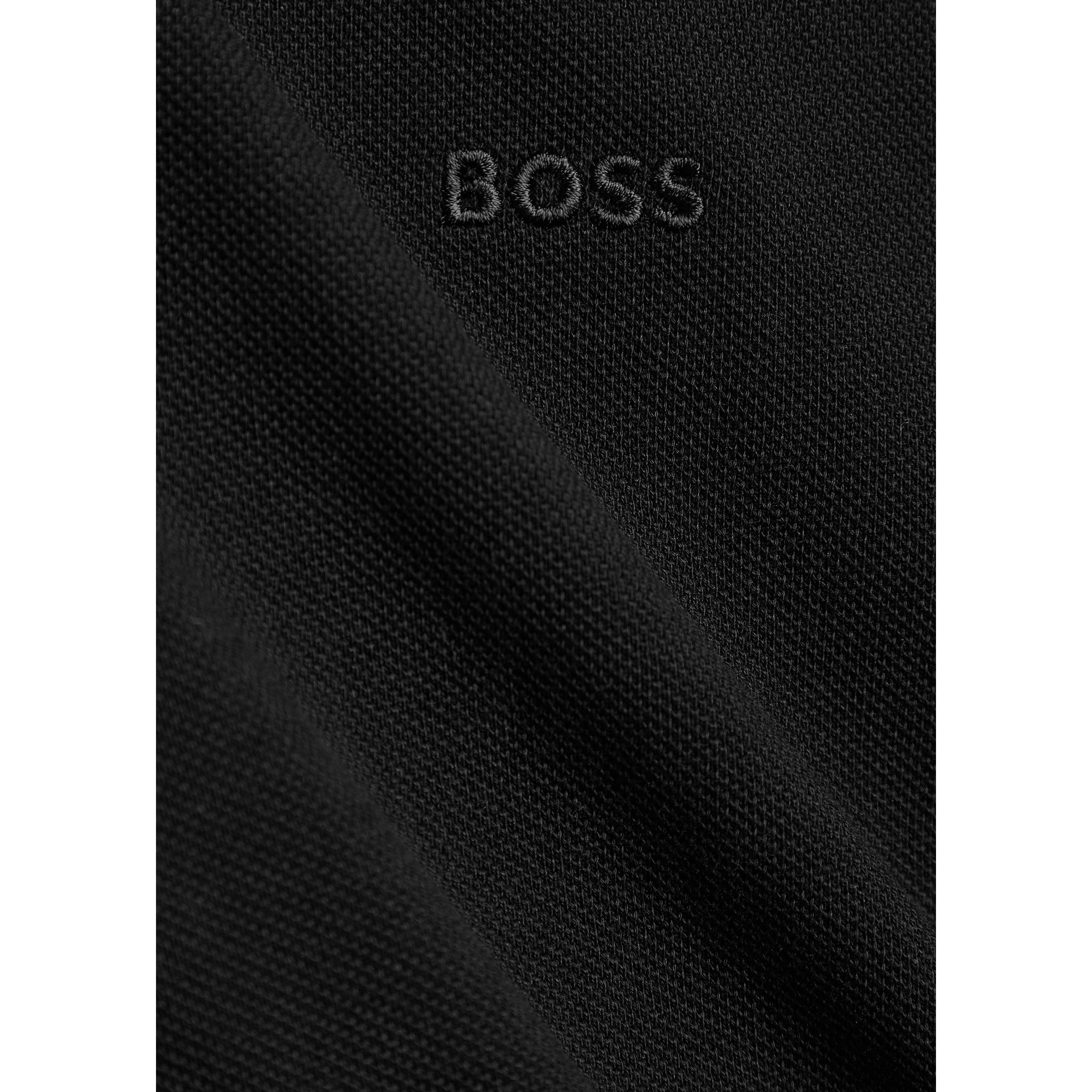 BLACK - Boss - Men's Pallas Cotton Short-Sleeve Polo Shirt - 4