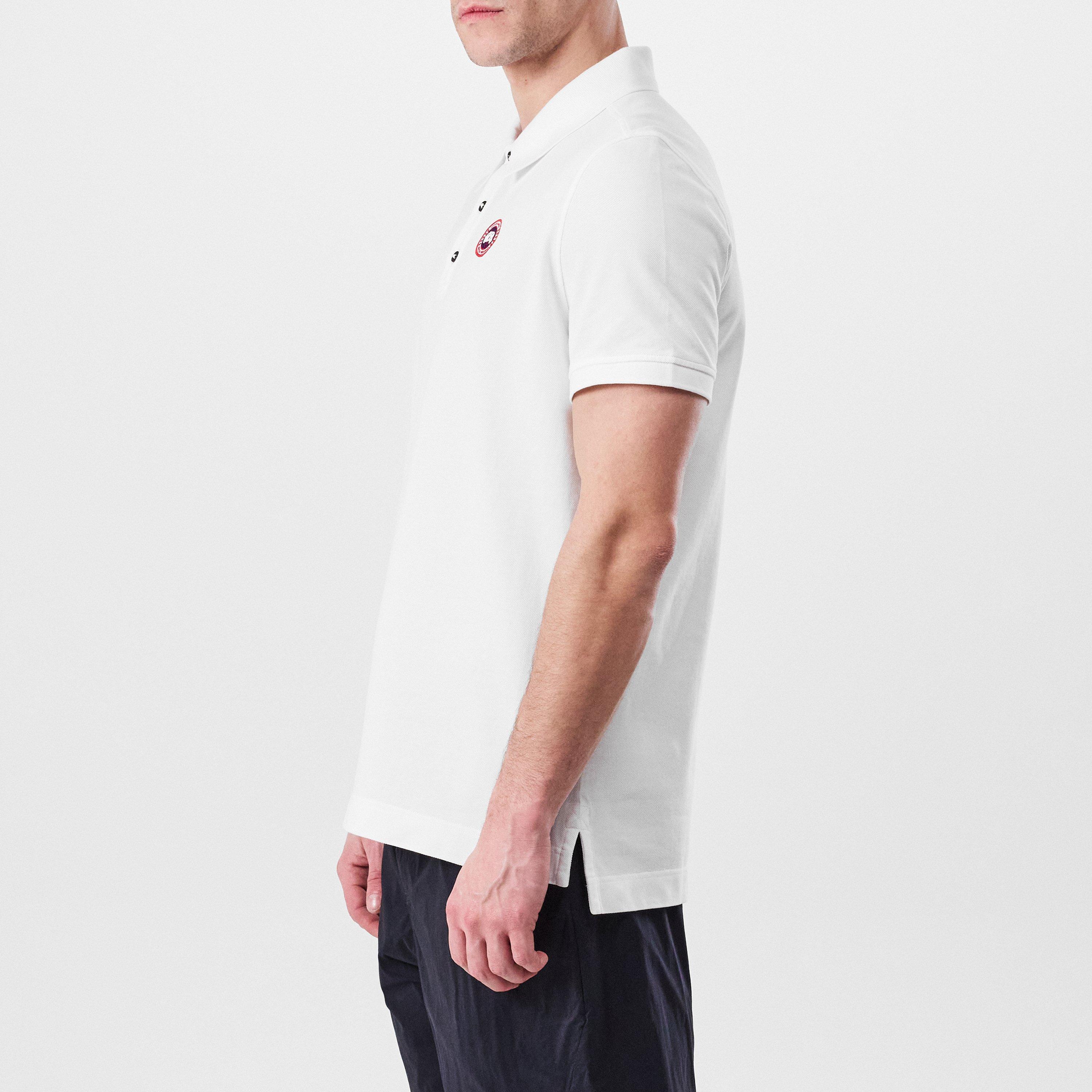 White 25 - Canada Goose - Men's Beckley Logo Cotton Polo Shirt - 2
