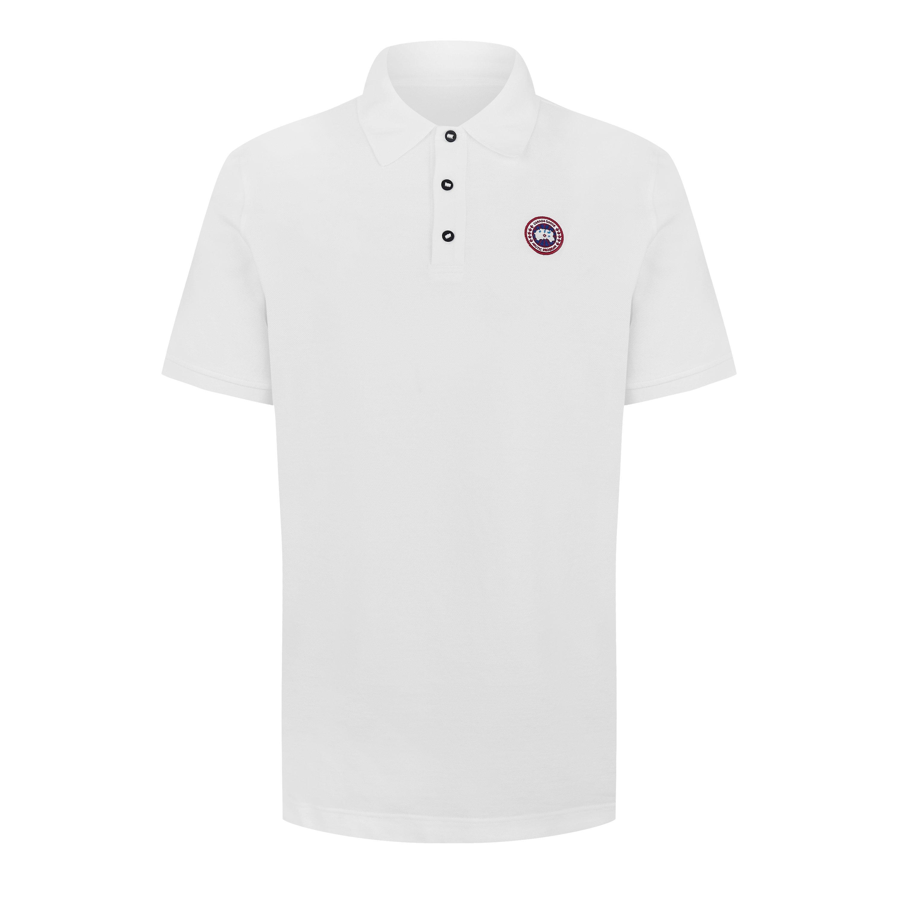 White 25 - Canada Goose - Men's Beckley Logo Cotton Polo Shirt - 5