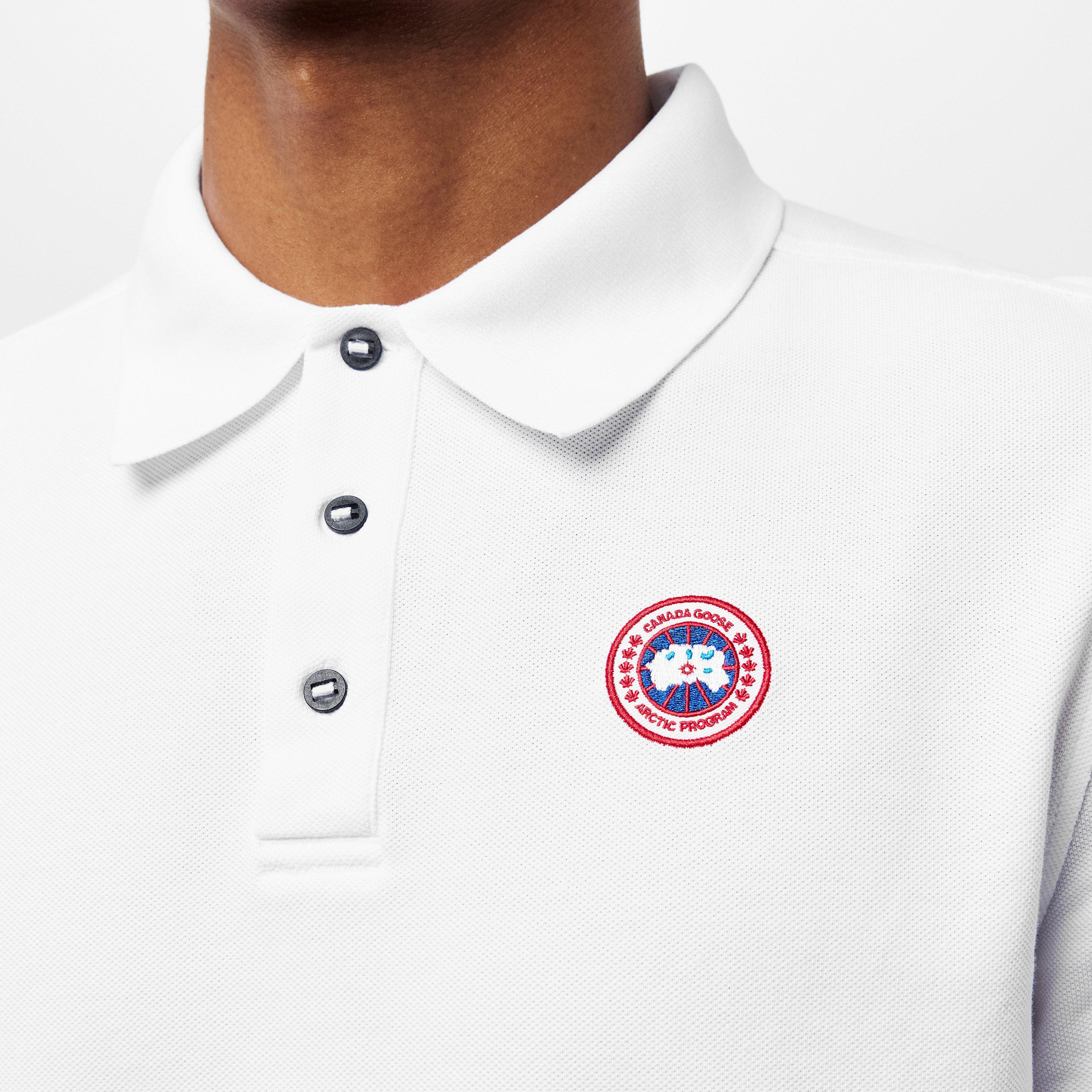White 9025 - Canada Goose - Men's Beckley Logo Cotton Polo Shirt - 5