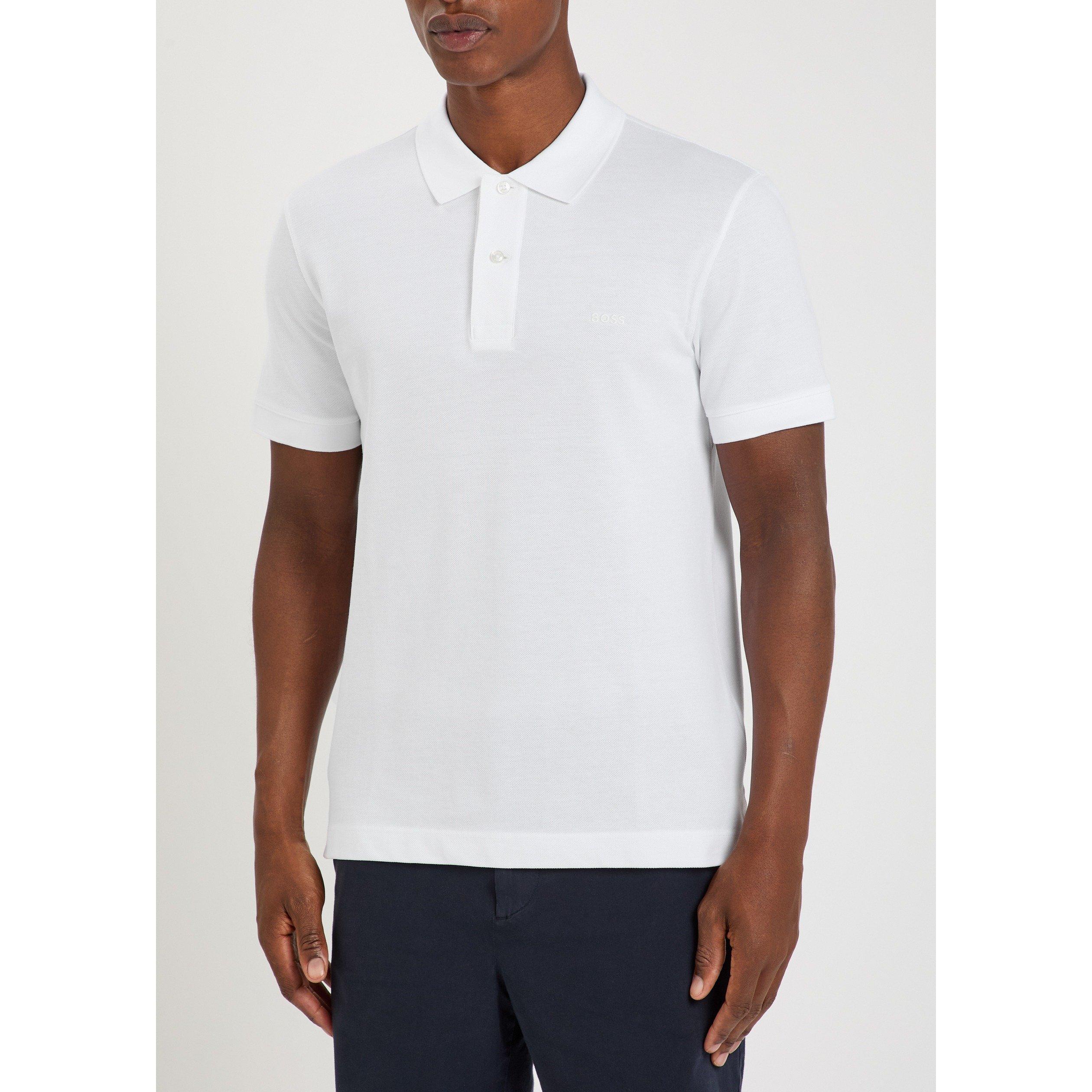 WHITE - Boss - Men's Pallas Short-Sleeve Cotton Polo Shirt - 2