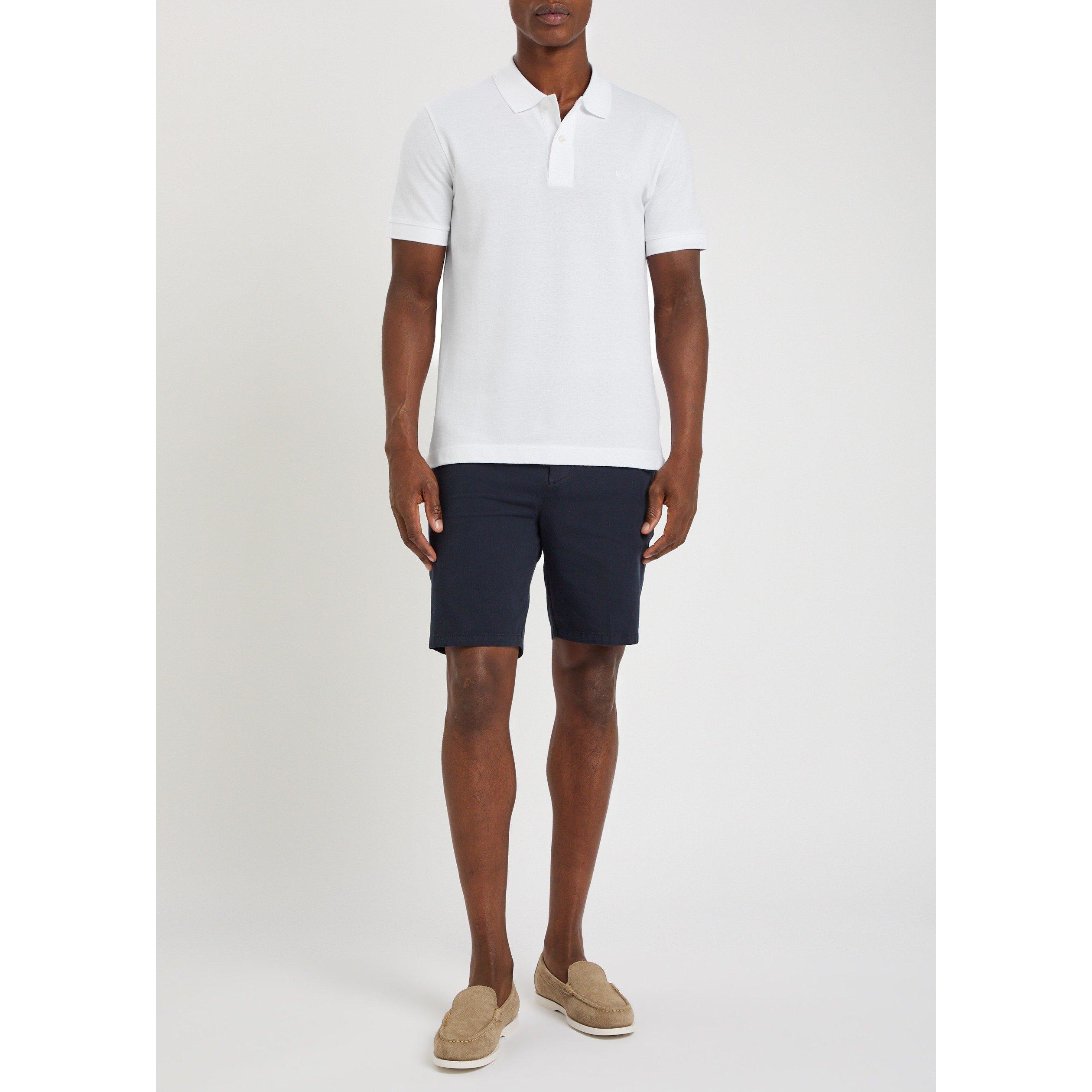 WHITE - Boss - Men's Pallas Short-Sleeve Cotton Polo Shirt - 5