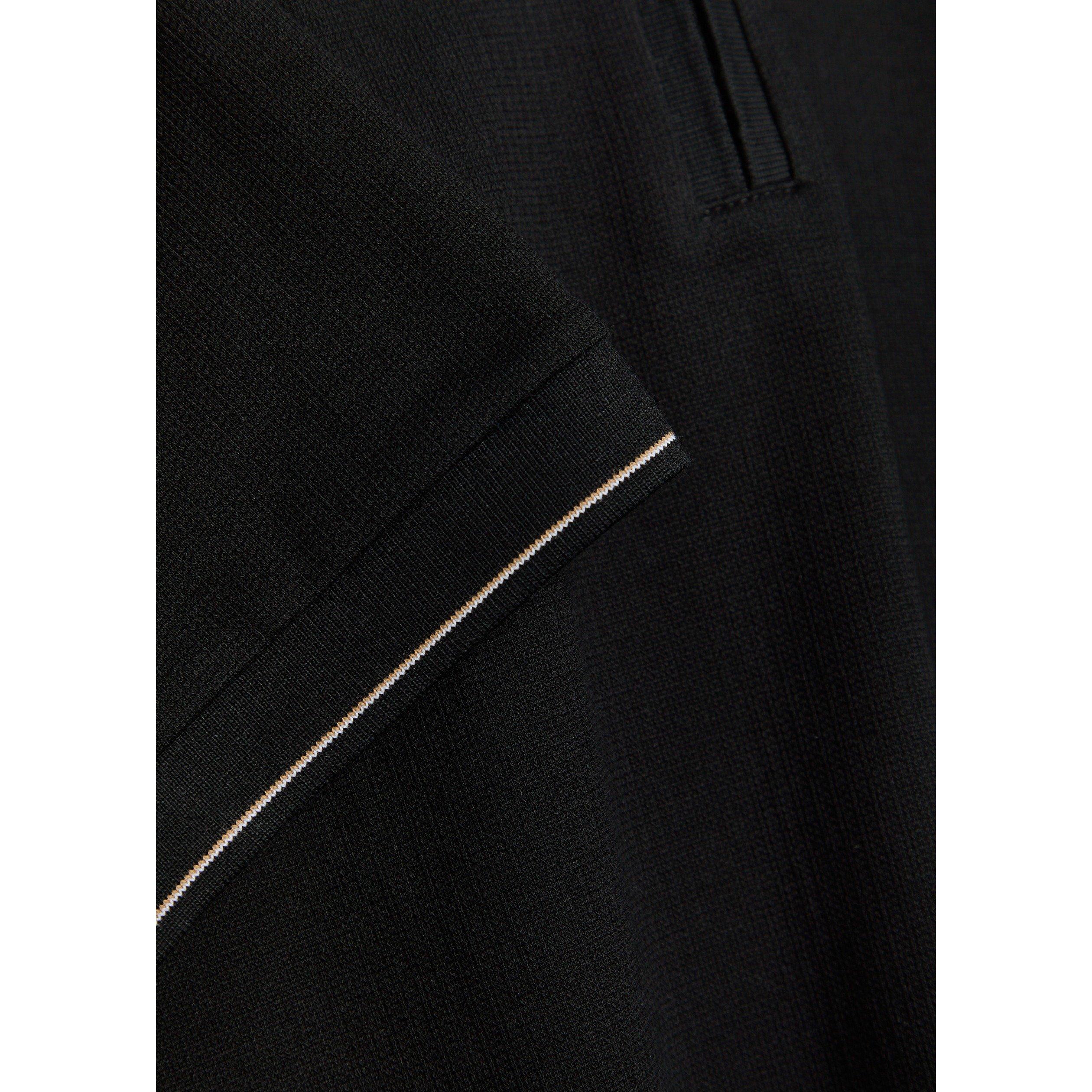 BLACK - Boss - Men's Pei Zip Cotton Short-Sleeve Polo Shirt - 4