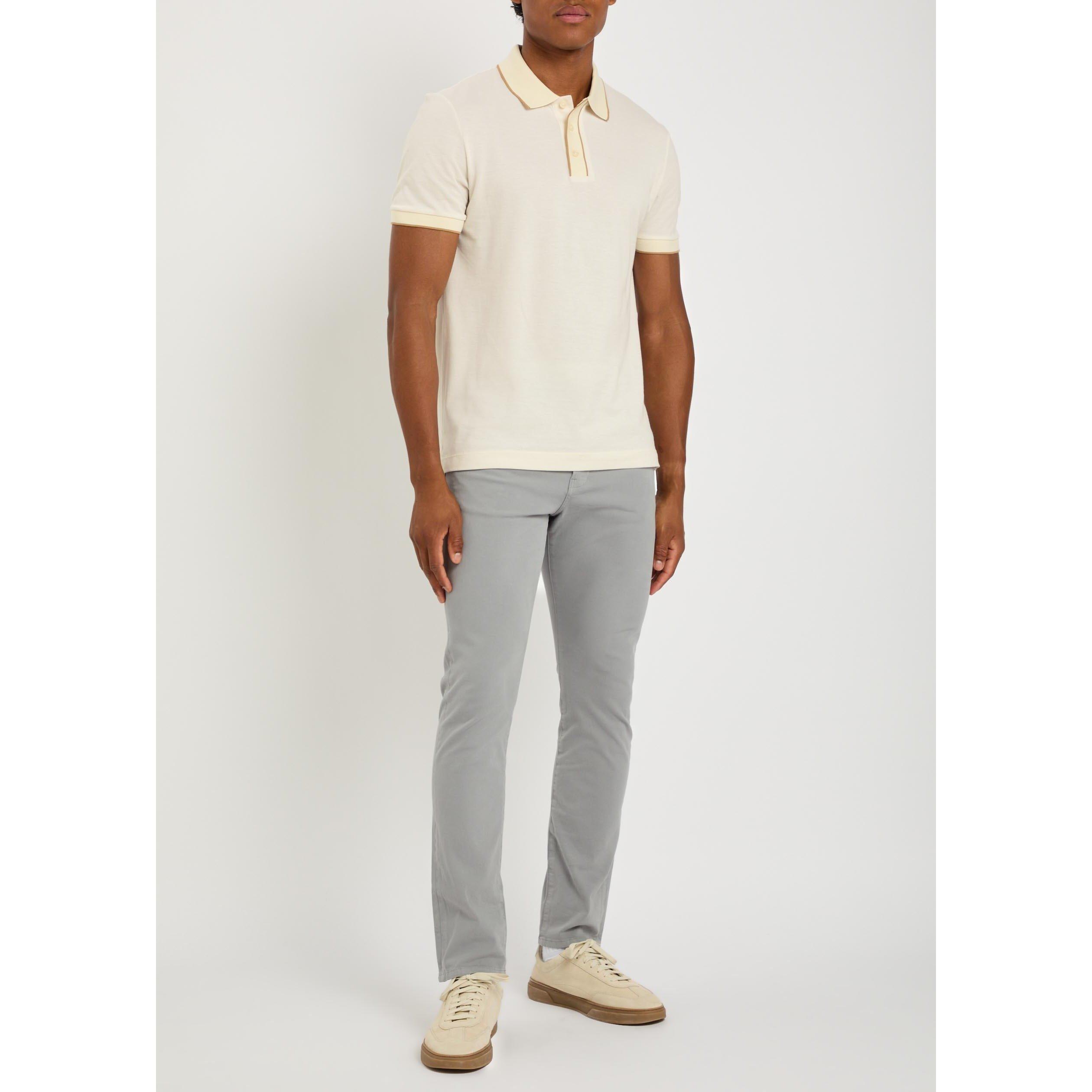 ECRU - Boss - Men's Cotton Short-Sleeve Polo Shirt - 5