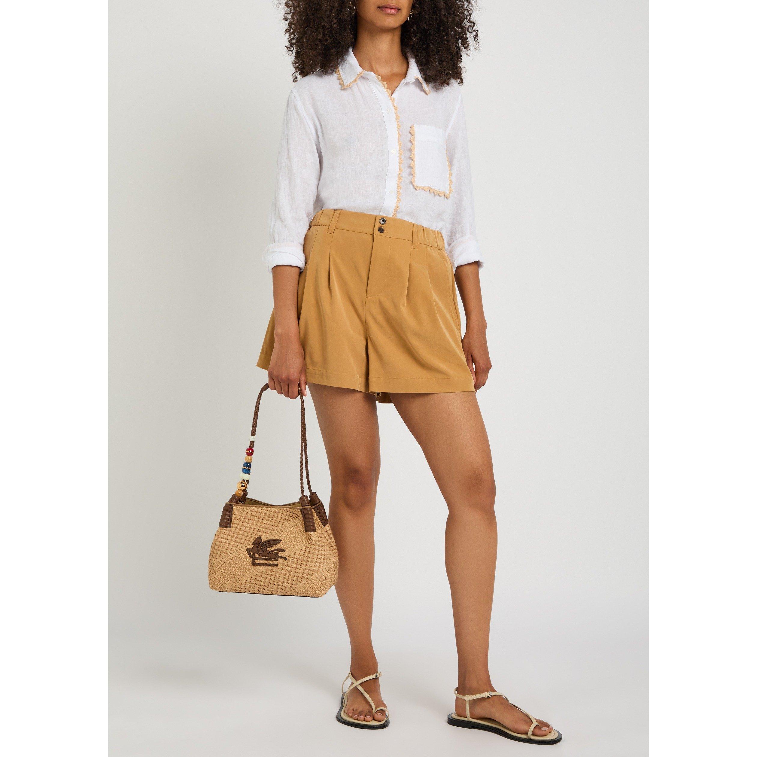 WHITE - Rails - Women's Saya Linen Long-Sleeve Oversized-Fit Blouse - 5