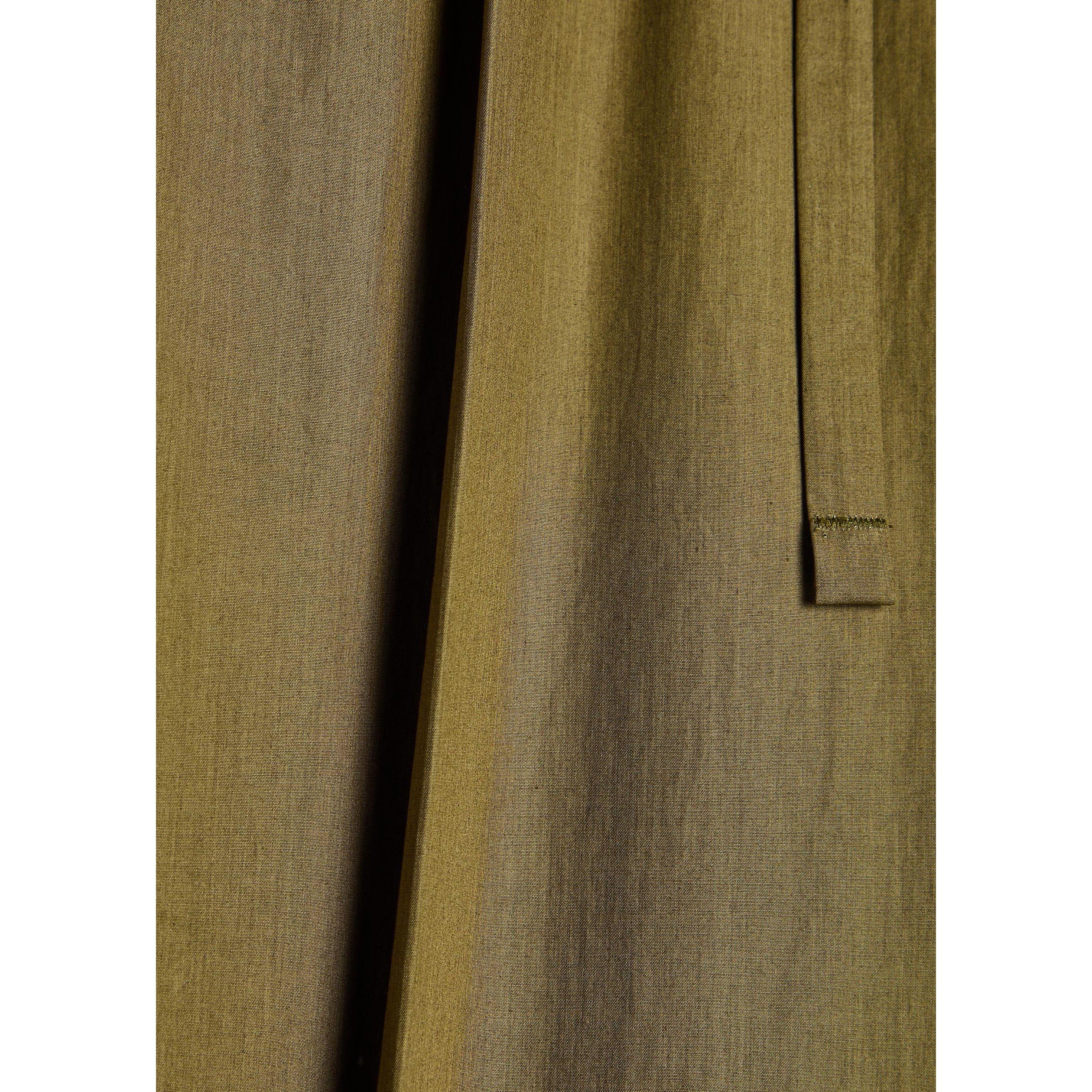 DARK GREEN - Another Tomorrow - POPLIN DRAWCORD PANT - 4