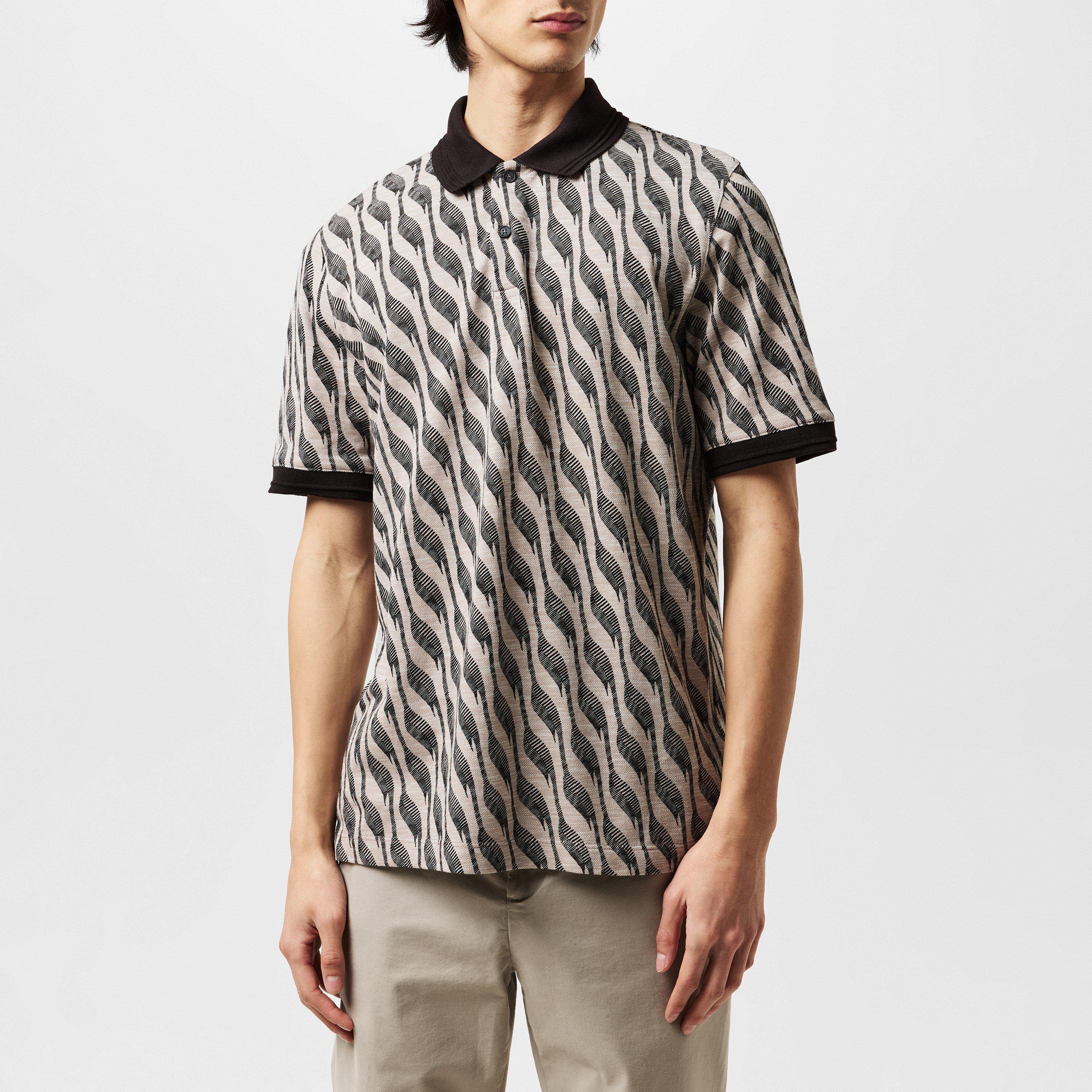 Marrone - Ted Baker - Jacquard Polo Shirt - 3