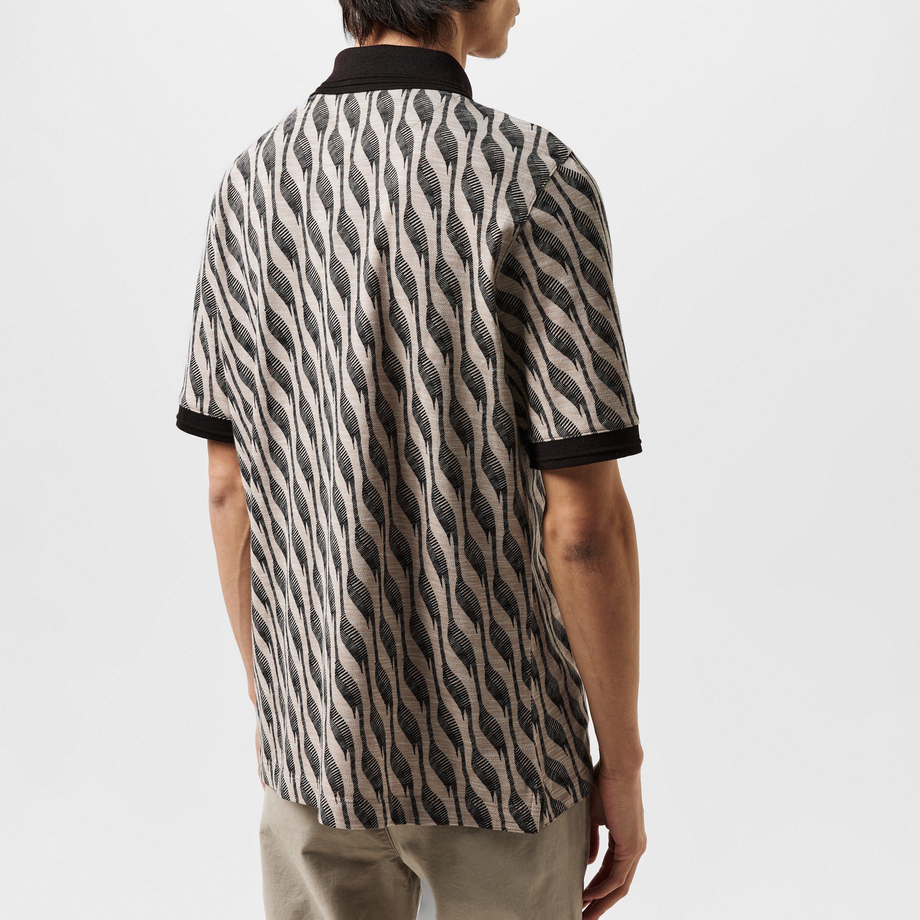 Marrone - Ted Baker - Jacquard Polo Shirt - 4