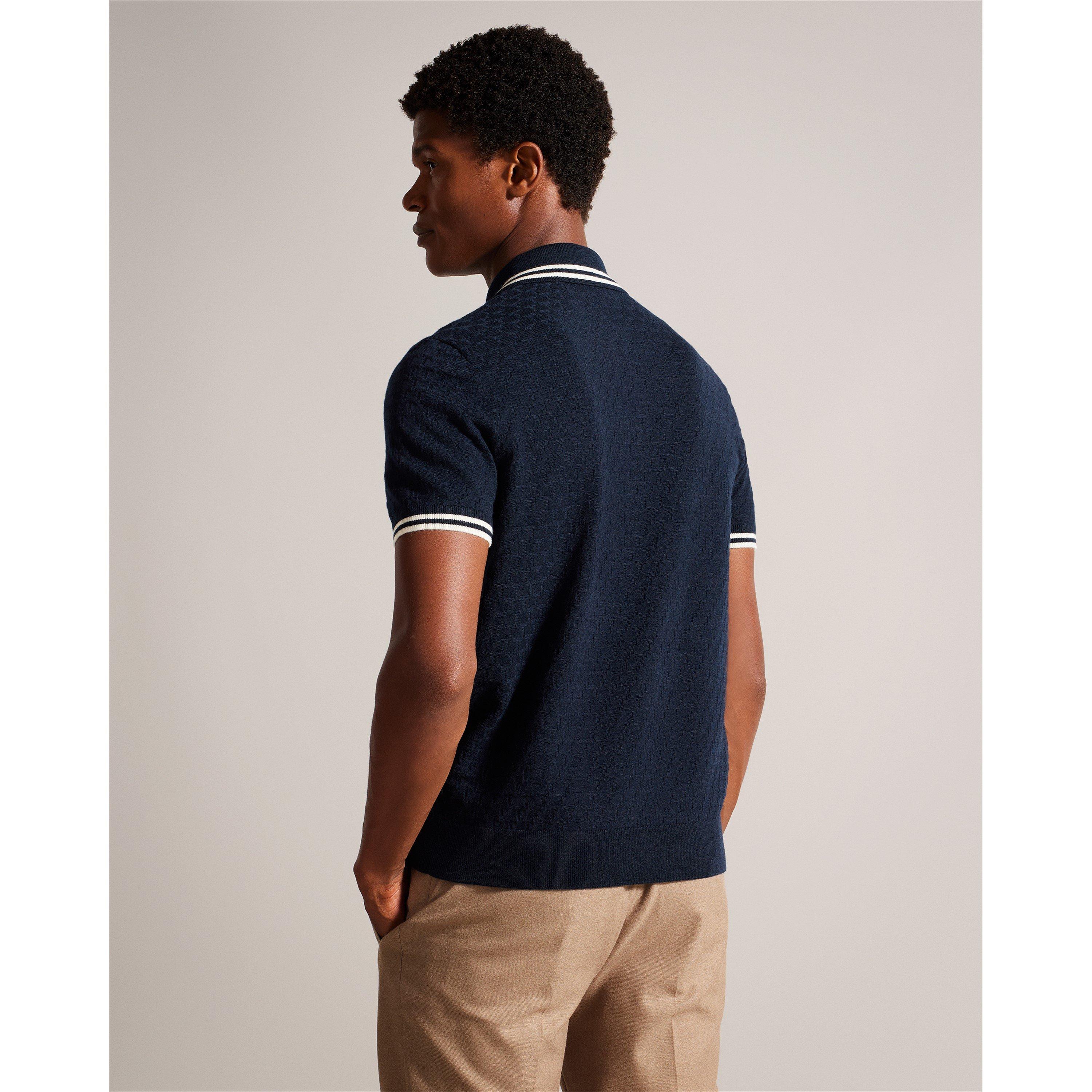 Blu navy - Ted Baker - Mahani Zip Polo Shirt - 2