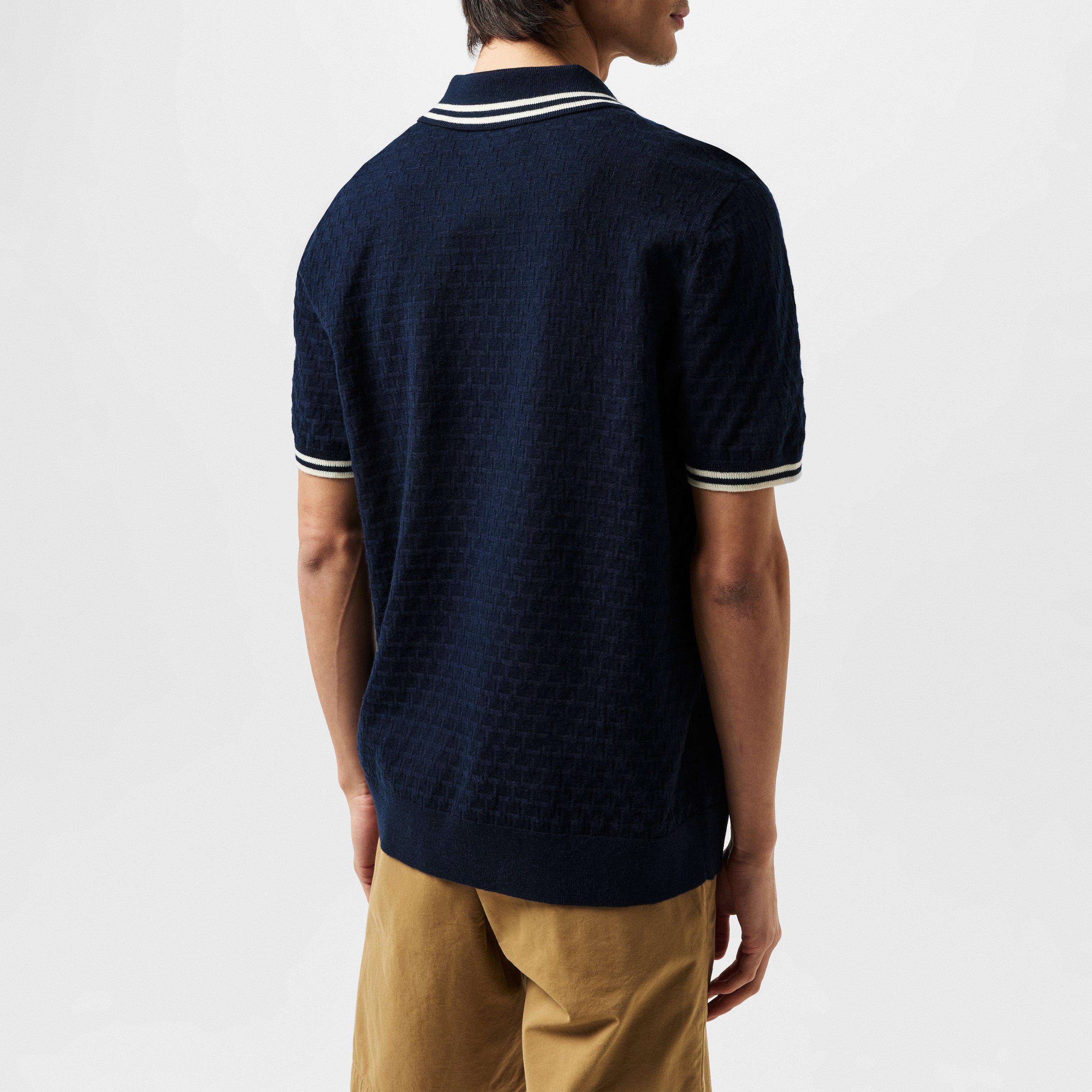 Blu navy - Ted Baker - Mahani Zip Polo Shirt - 4