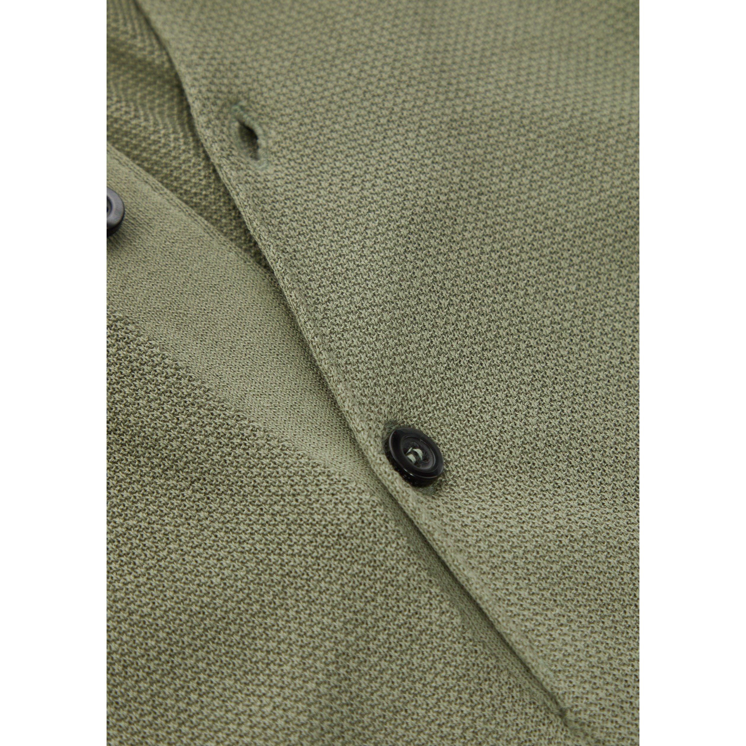 OLIVE - John Smedley - Men's Roth Cotton Short-Sleeve Slim-Fit Polo Shirt - 4