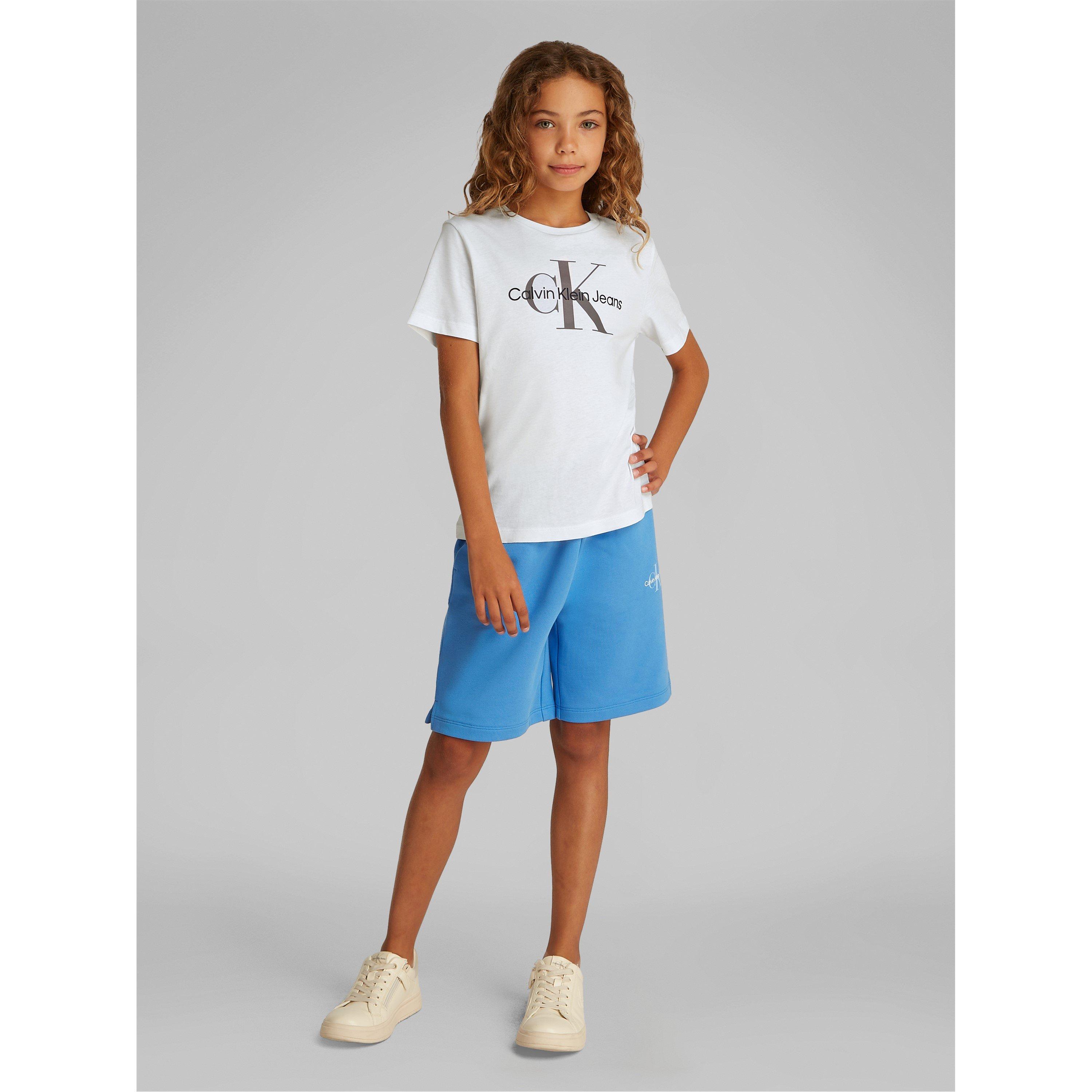 Bright White - Calvin Klein Jeans - Monogram T Shirt Junior - 3