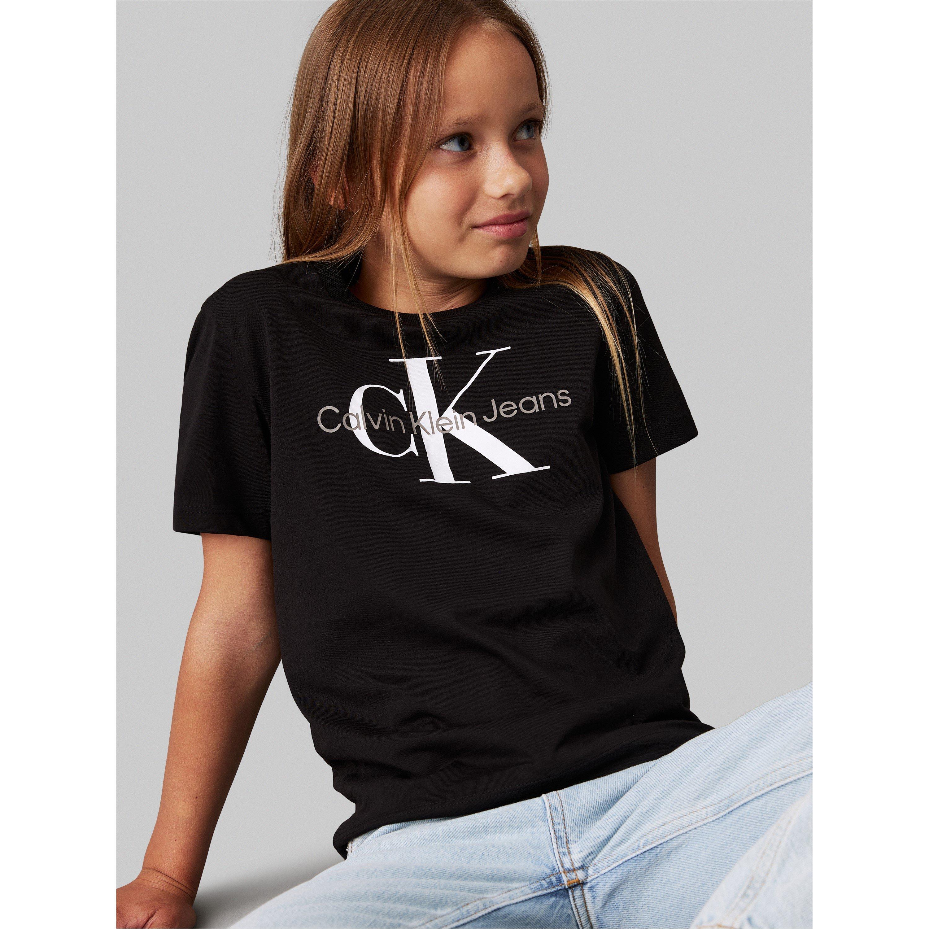 CK Black - Calvin Klein Jeans - Monogram T Shirt Junior - 4