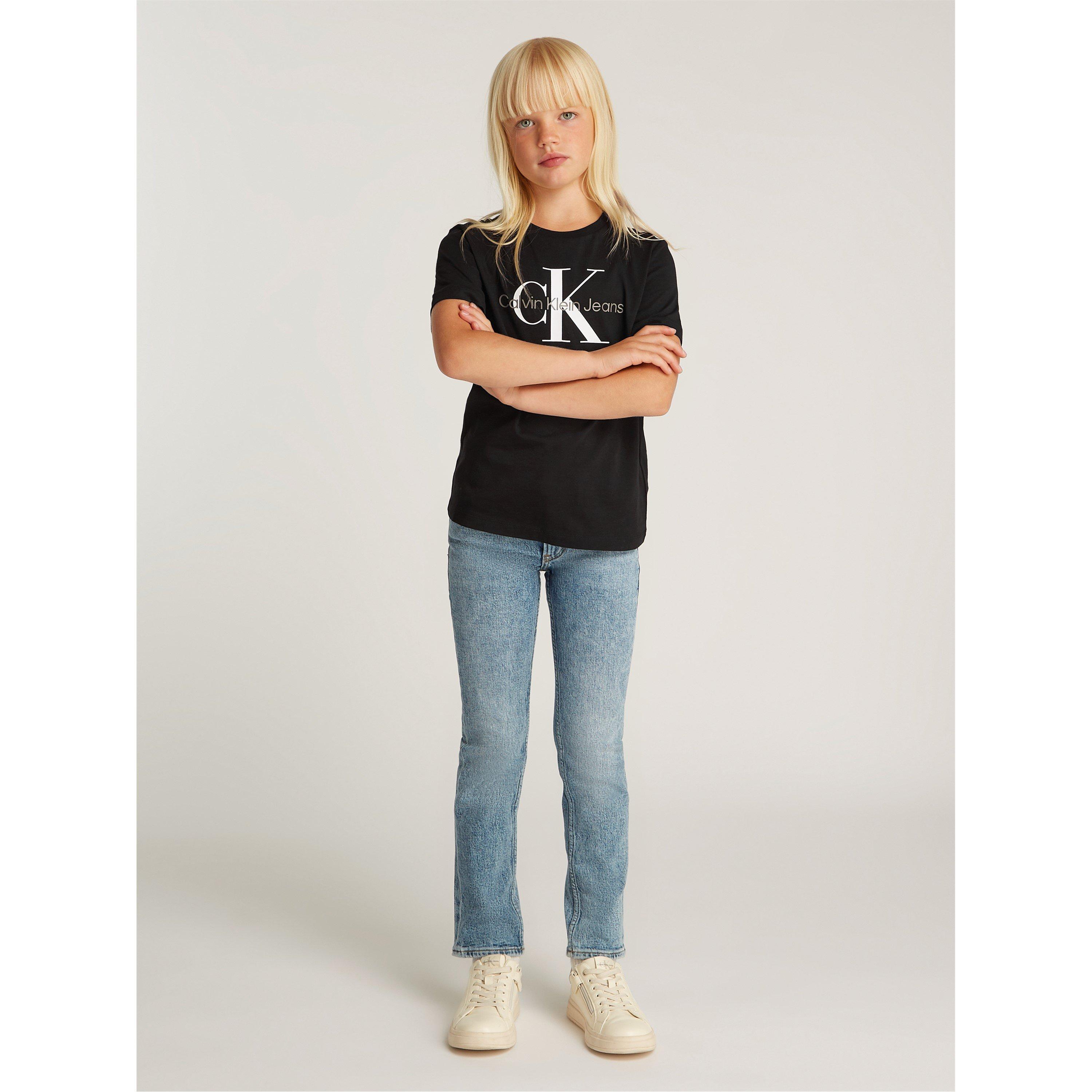CK Black - Calvin Klein Jeans - Monogram T Shirt Junior - 5
