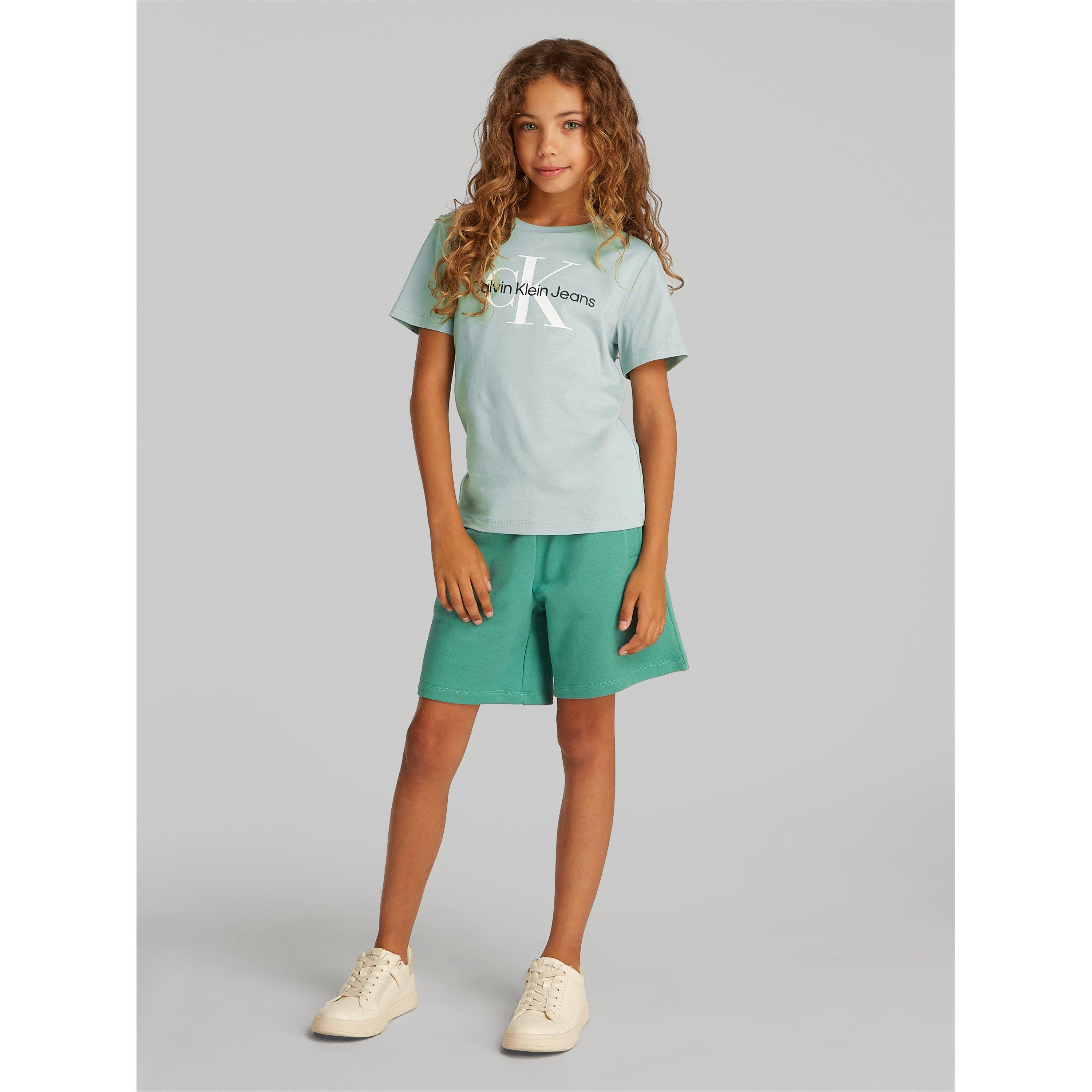 Calvin Klein Jeans  Kids Monogram T Shirt Junior - Green Cco - 14Y