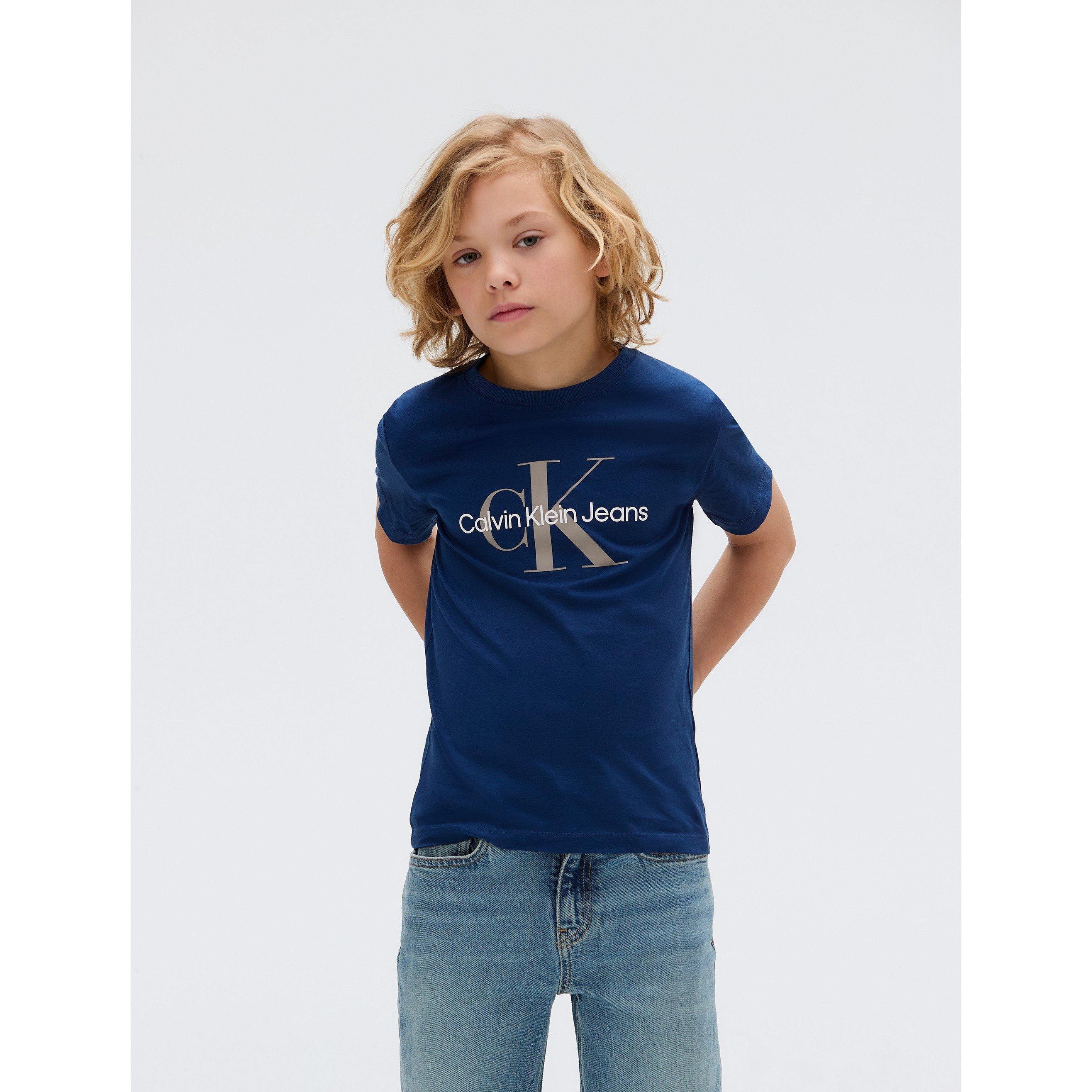Calvin Klein Jeans Kids Monogram T Shirt Junior - Blue C3i - 8Y