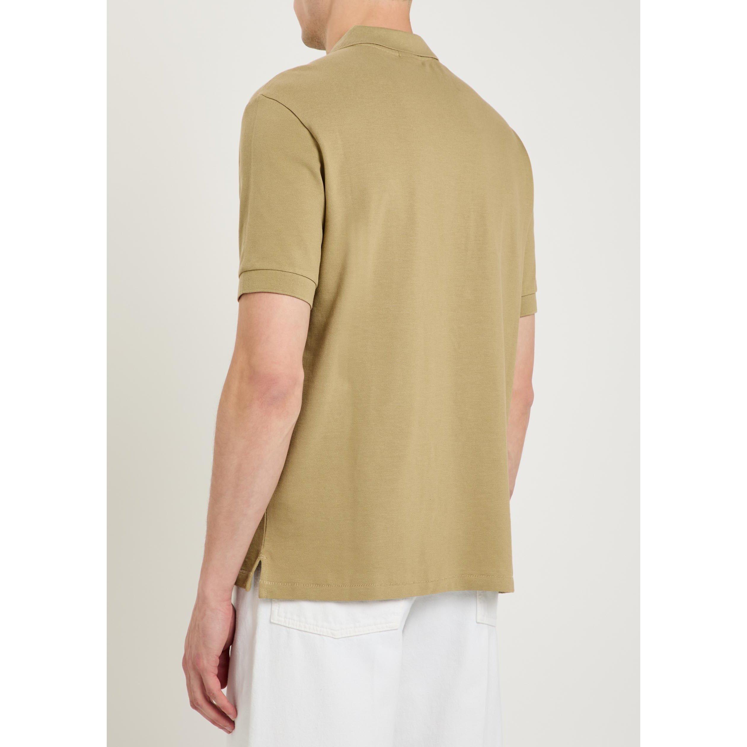 BROWN - PS Paul Smith - Men's Zebra Logo Cotton Short-Sleeve Polo - 3
