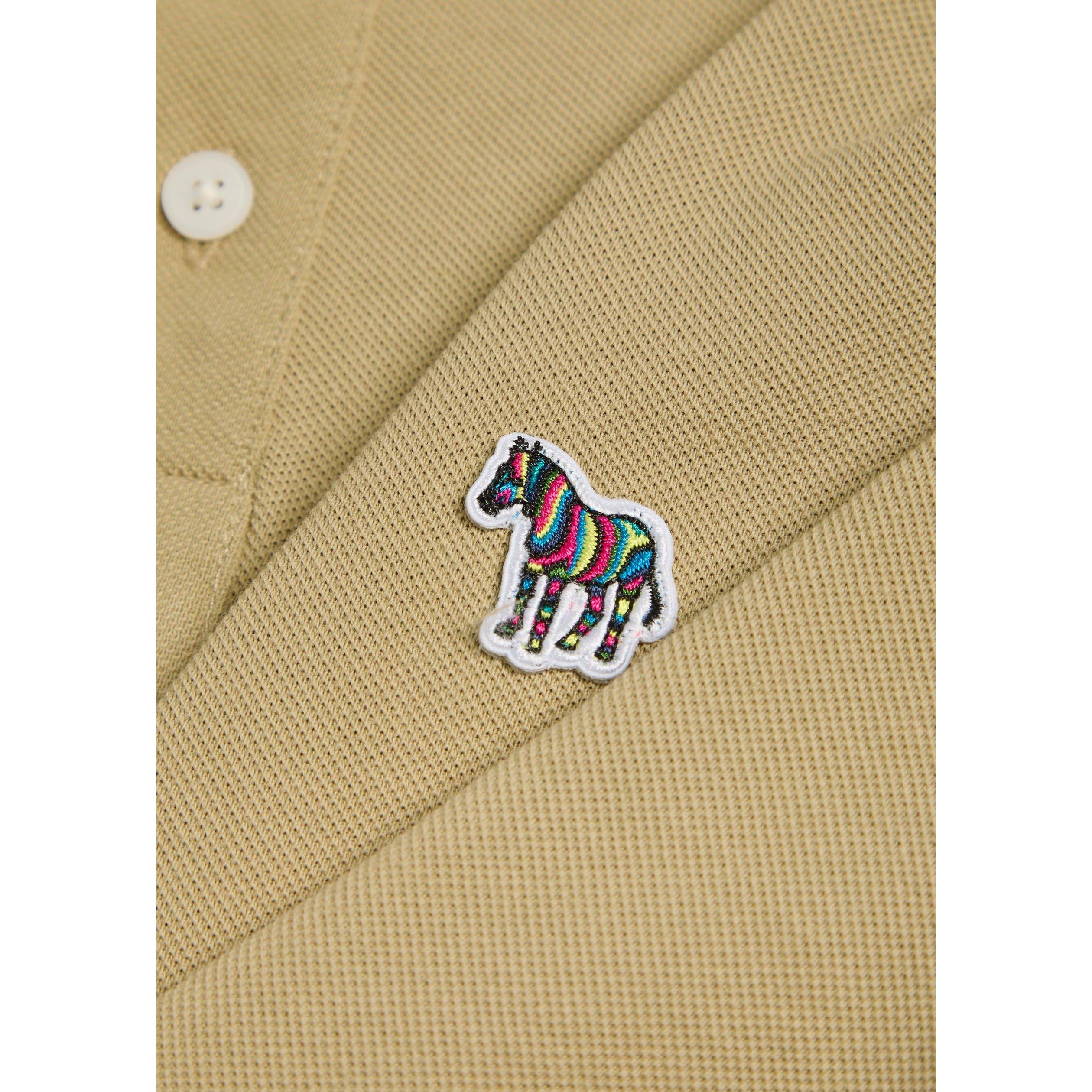 BROWN - PS Paul Smith - Men's Zebra Logo Cotton Short-Sleeve Polo - 4