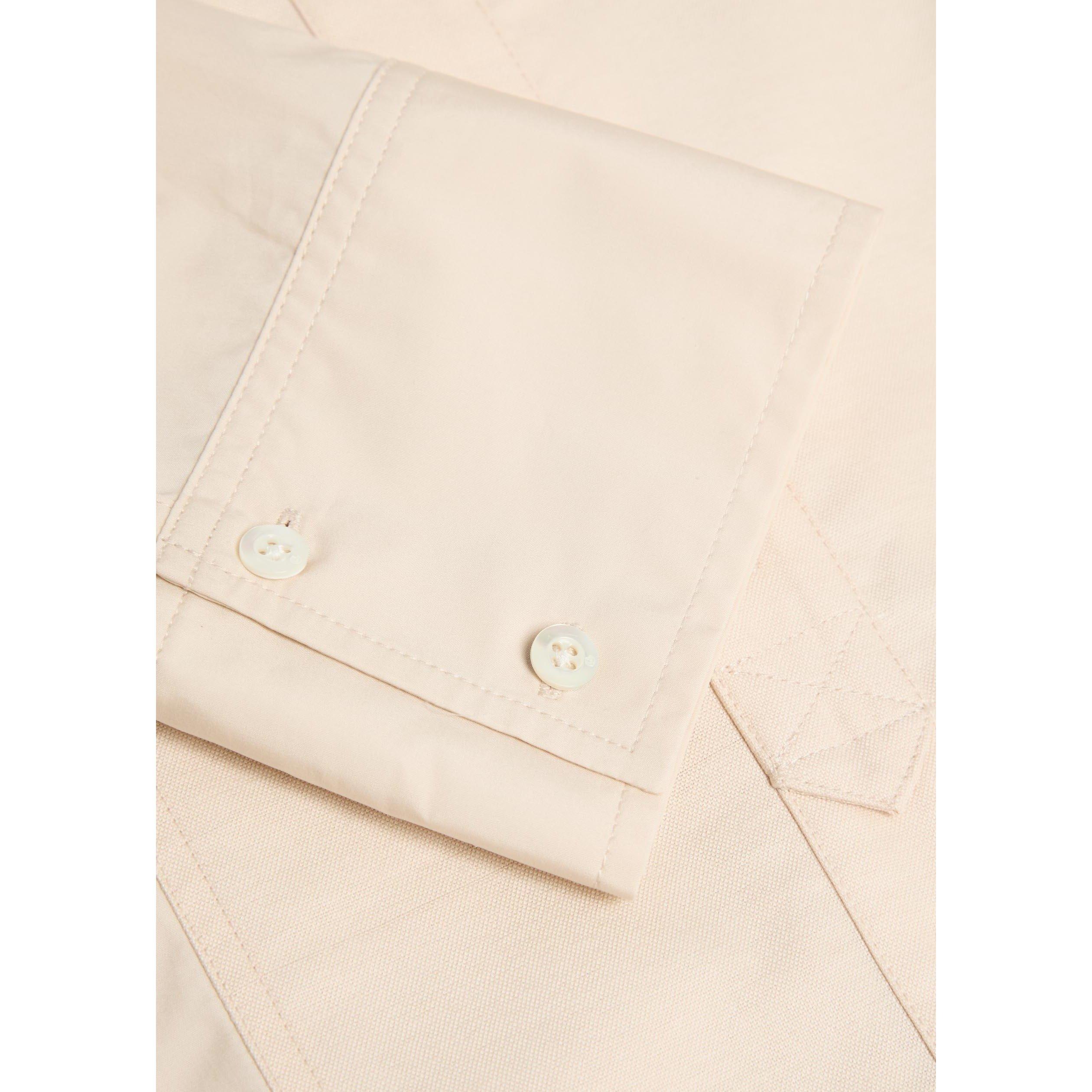 STONE - Philip Lim - S COLLARLESS COTTON POPLIN SHI - 4