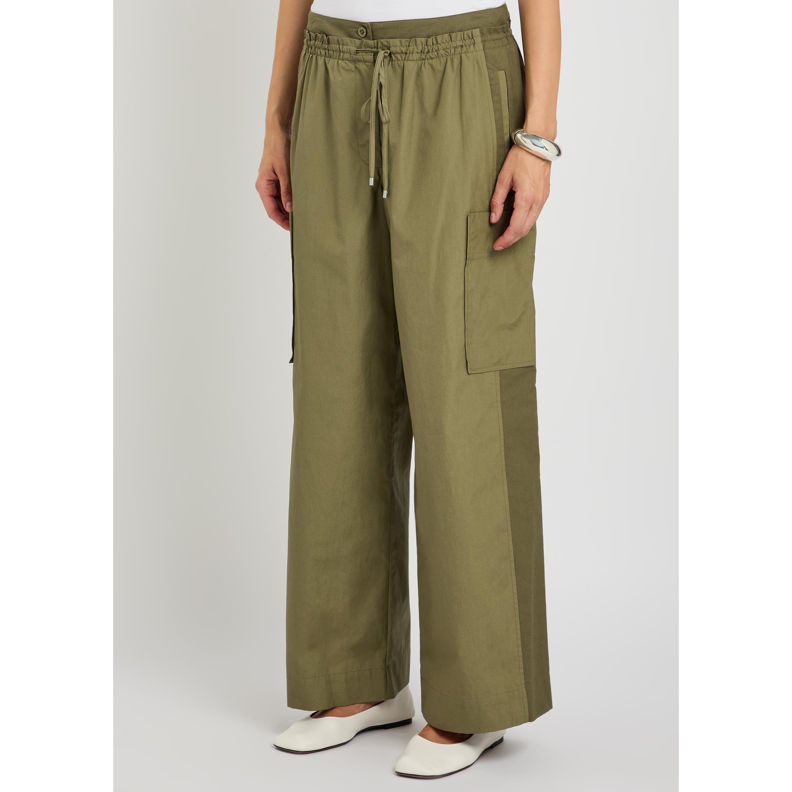 OLIVE - Philip Lim - DOUBLE WAISTBAND POPLIN PANTS - 2