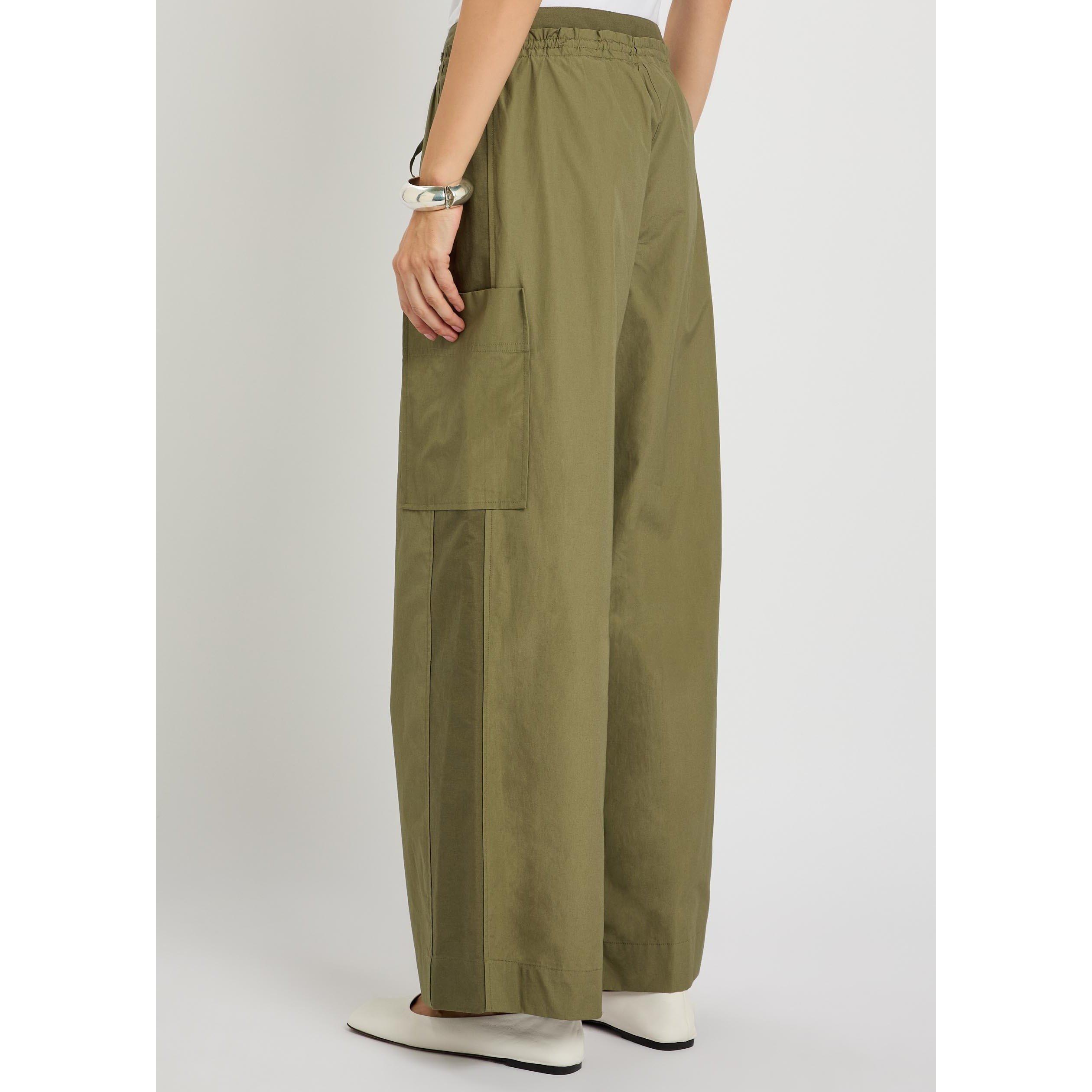 OLIVE - Philip Lim - DOUBLE WAISTBAND POPLIN PANTS - 3