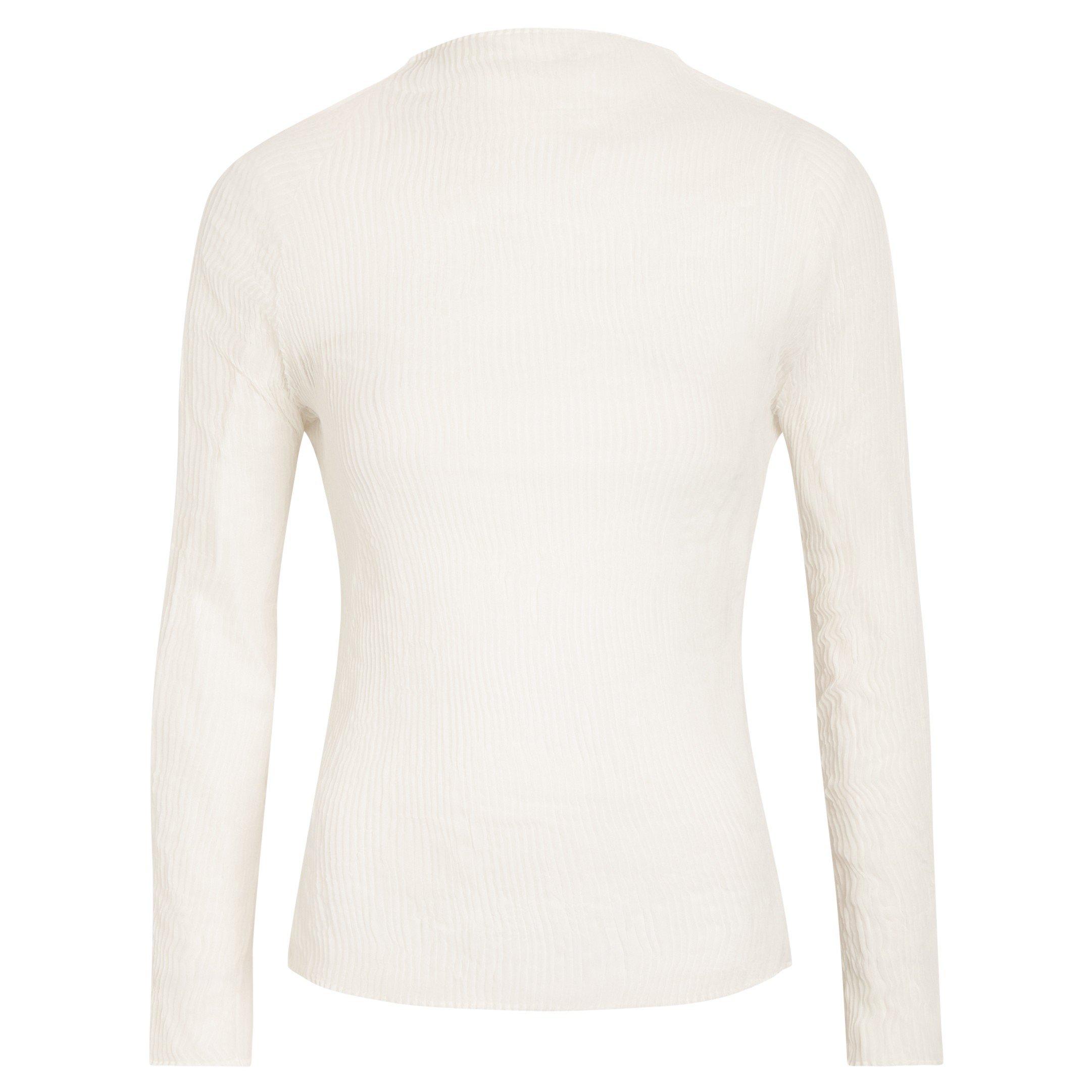 WHITE - Issey Miyake - SHIRT CHIFFON TWIST BK/WT