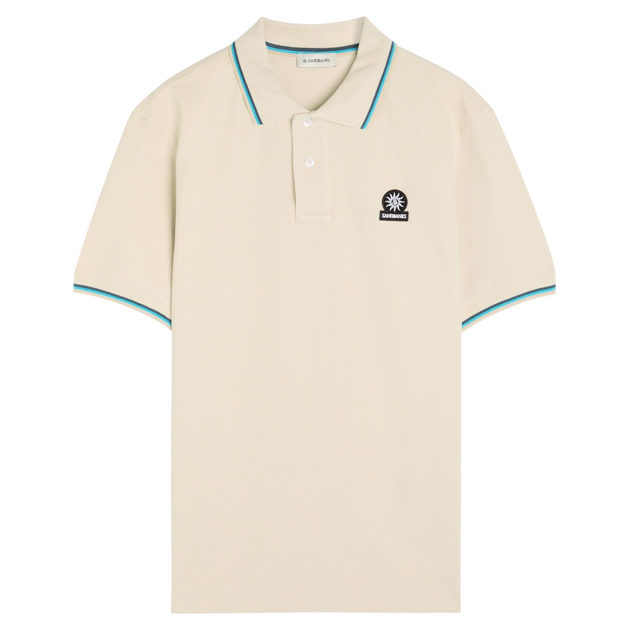 BEIGE - Sandbanks - SB POLO SS TPPD PIQUE