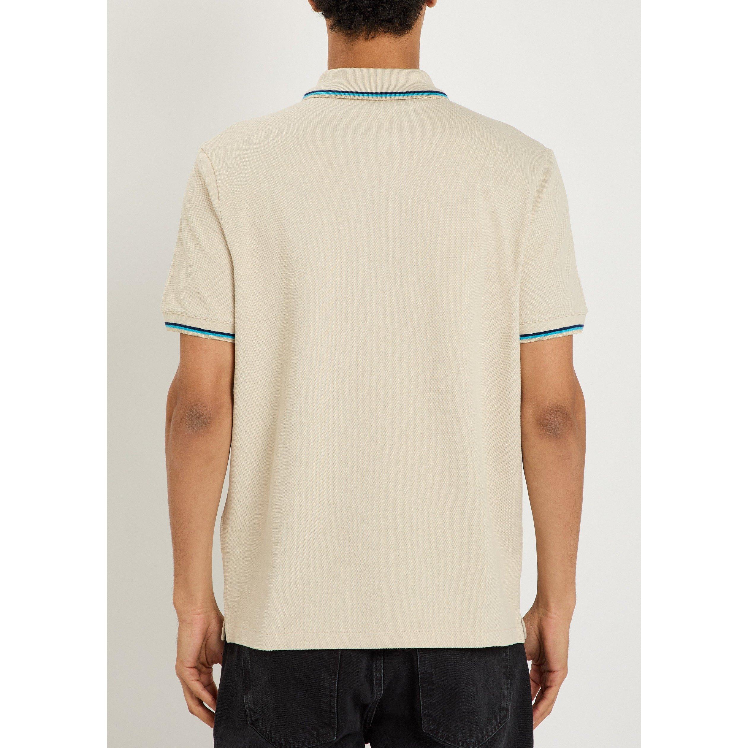 BEIGE - Sandbanks - Men's Cotton Short-Sleeve Polo Shirt - 3