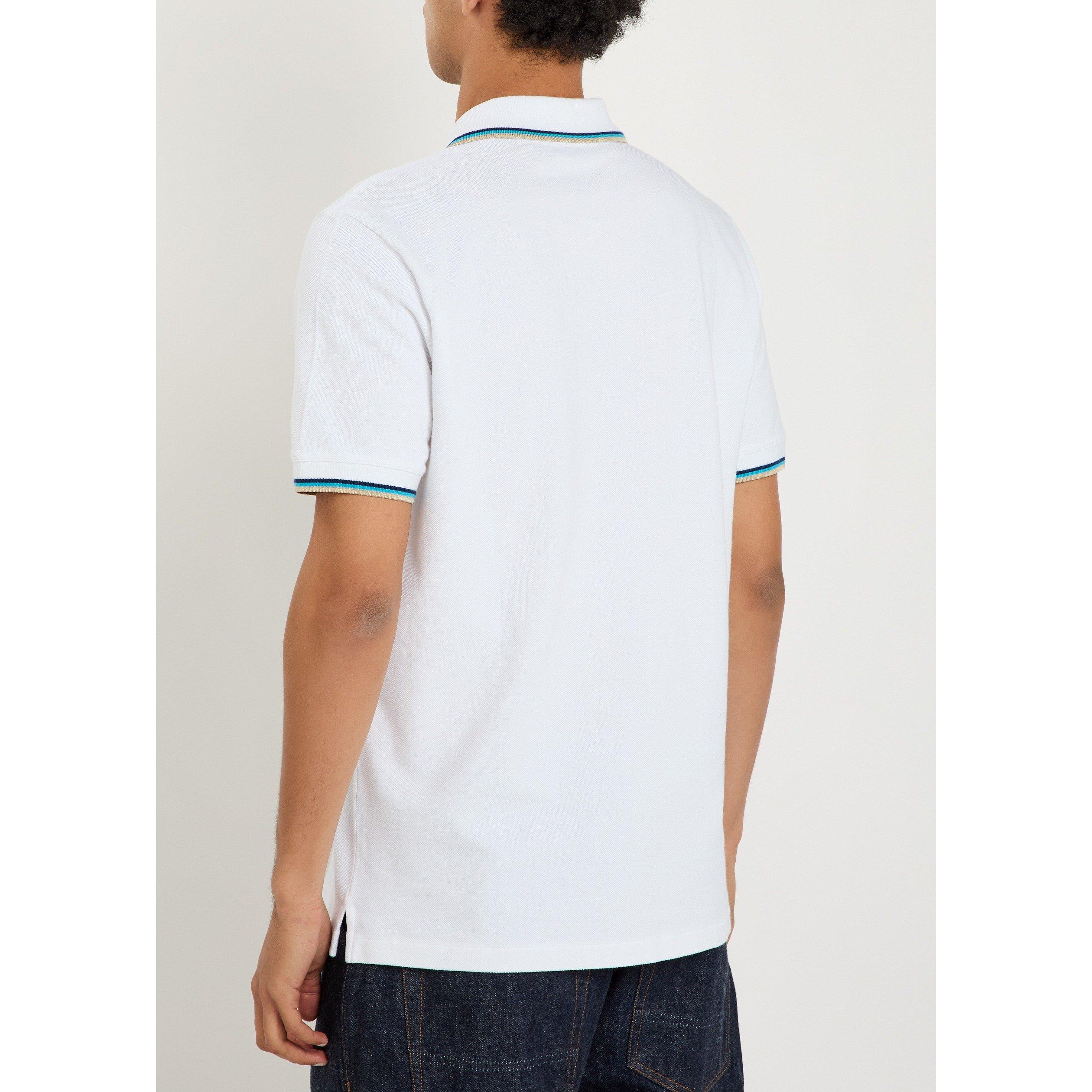WHITE - Sandbanks - Men's Cotton Short-Sleeve Polo Shirt - 3