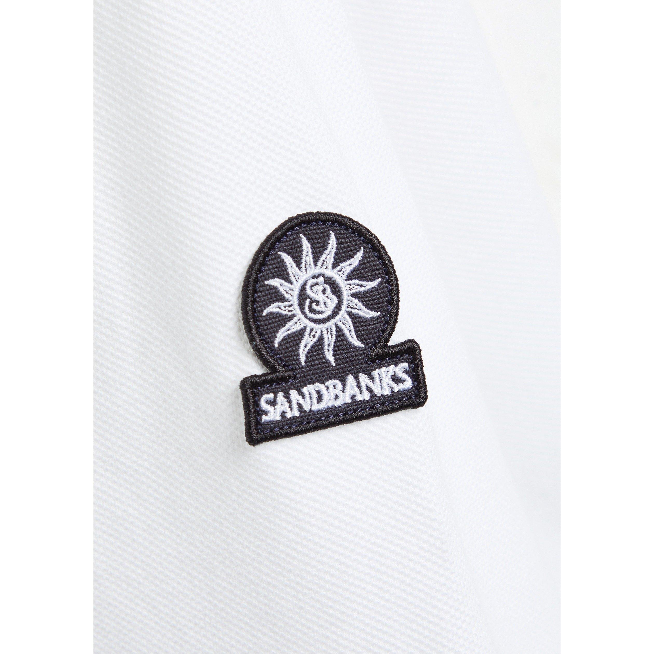 WHITE - Sandbanks - Men's Cotton Short-Sleeve Polo Shirt - 4