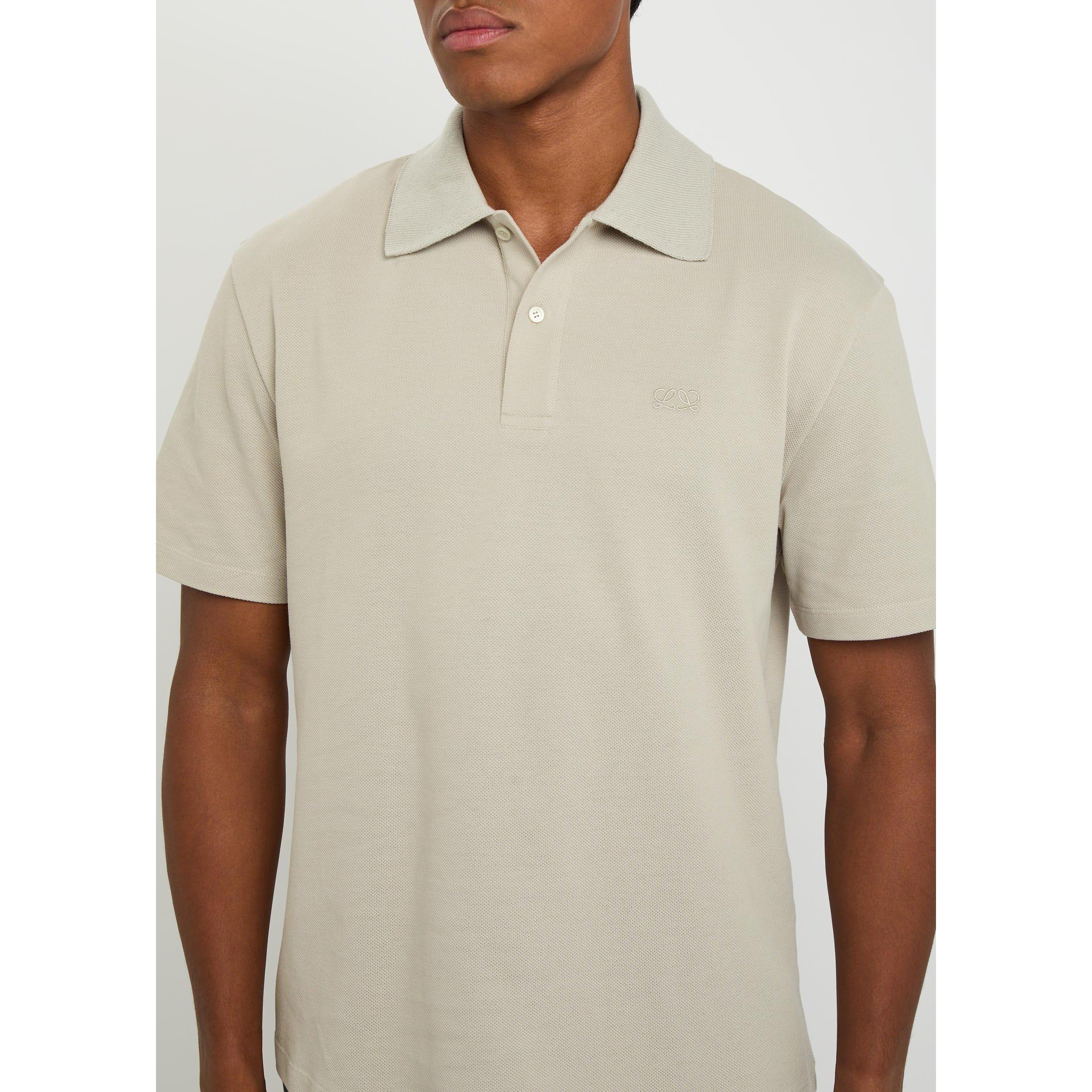 GREY - LOEWE - Men's Cotton Polo Shirt - 4