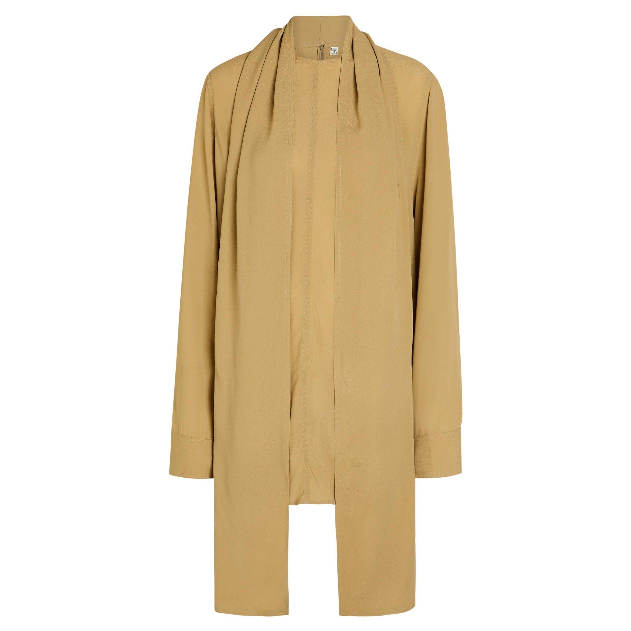 BEIGE - Toteme - DRAPED SCARF BLOUSE