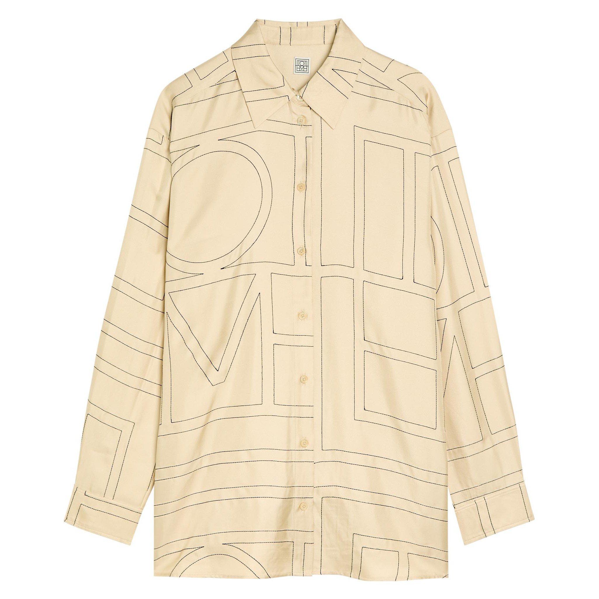 OFF WHITE - Toteme - CLASSIC EMBROIDERED SHIRT