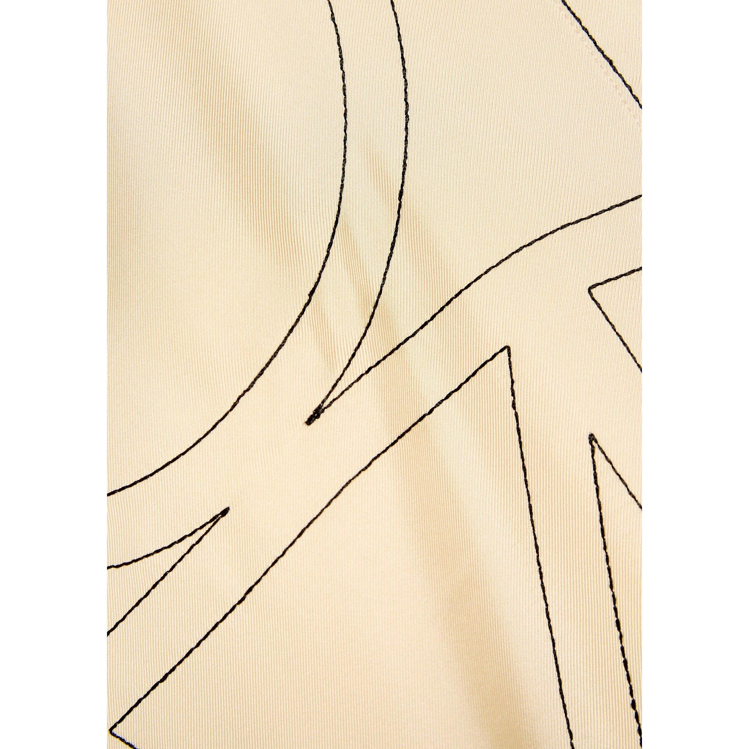 OFF WHITE - Toteme - Women's Embroidered Silk Blouse - 4