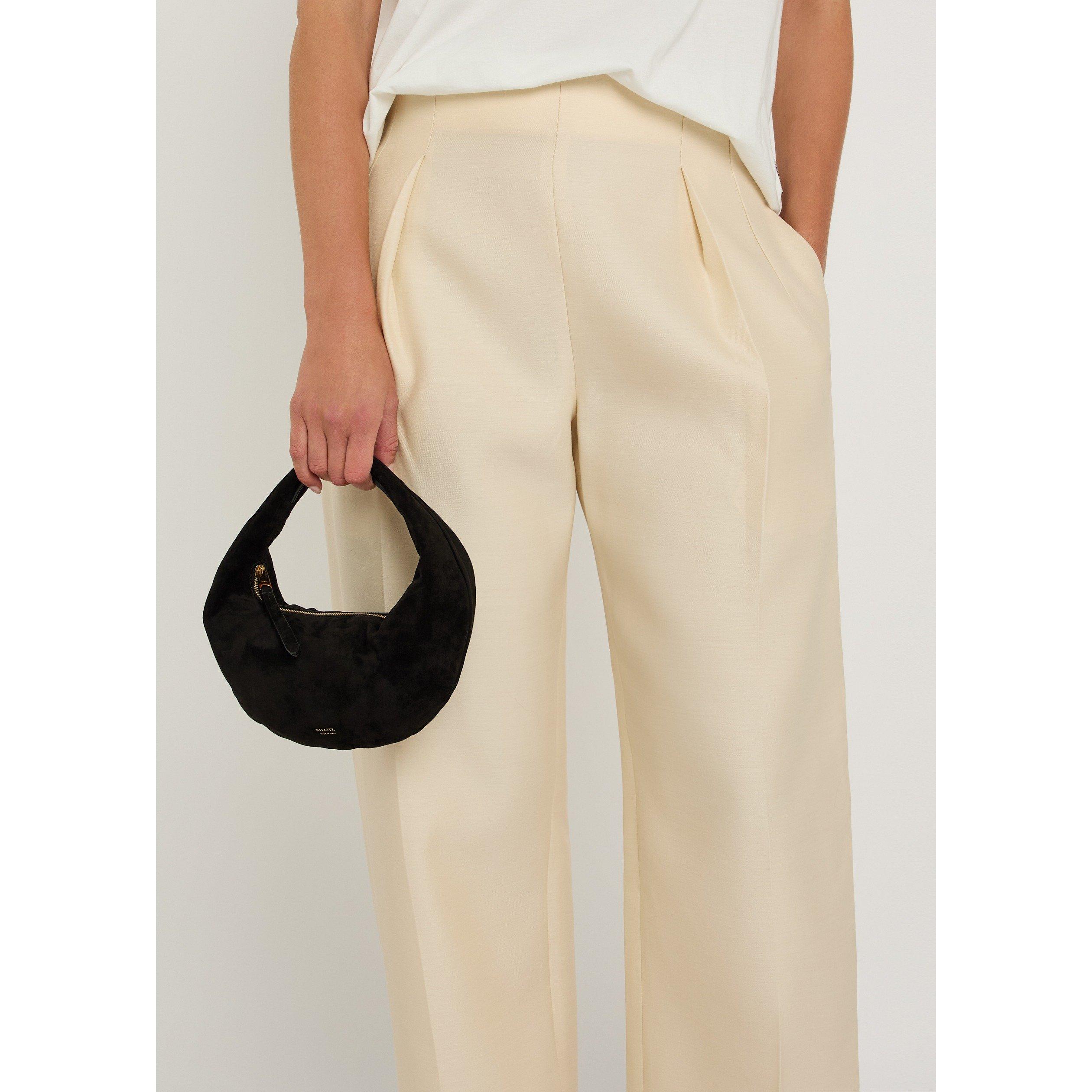 IVORY - Khaite - Women's Somera Wool Silk Straight Trousers - 4