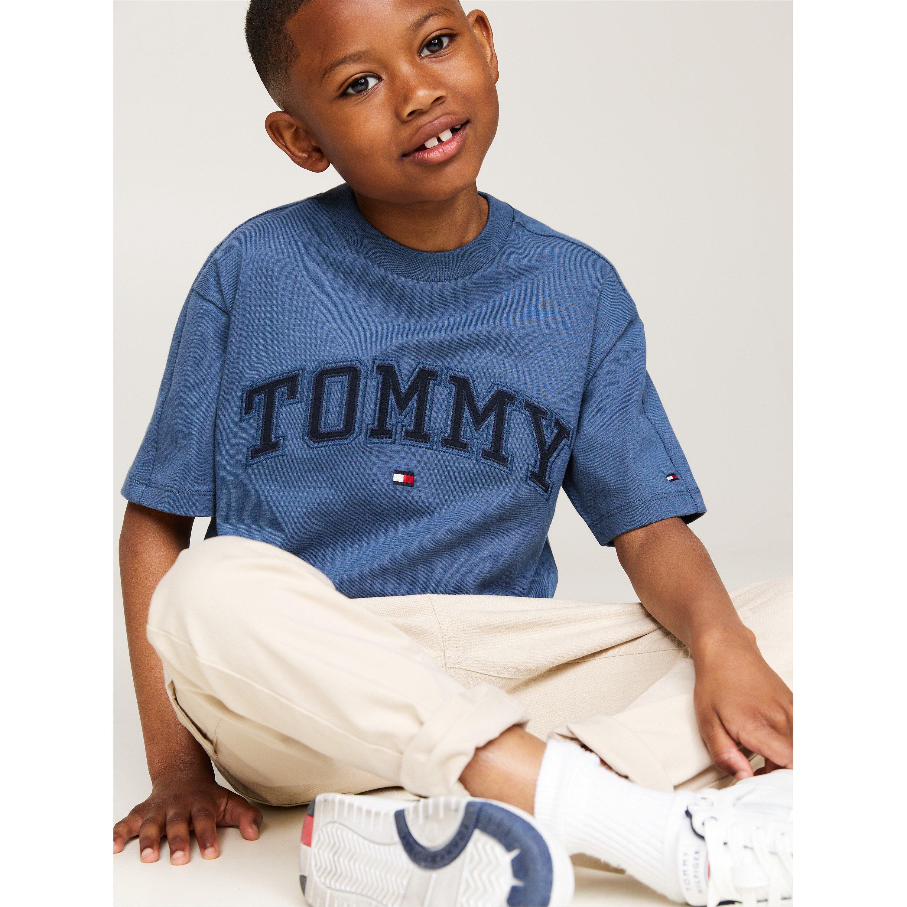 Aegean Sea - Tommy Hilfiger - Kids' Varsity Regular Fit T-Shirt - 2
