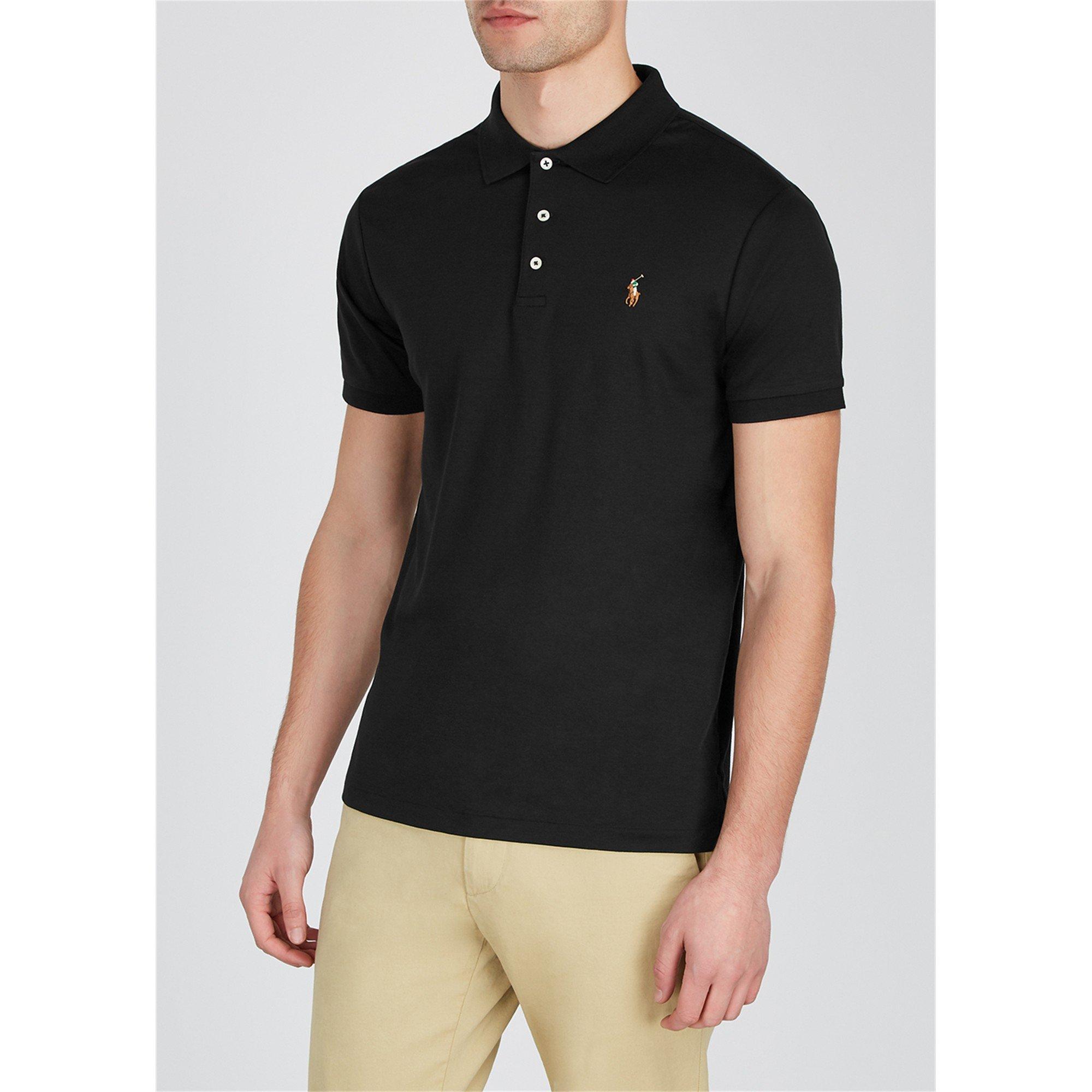 BLACK - Polo Ralph Lauren - PRL PIMA SOFT TOUCH SS POLO - 2