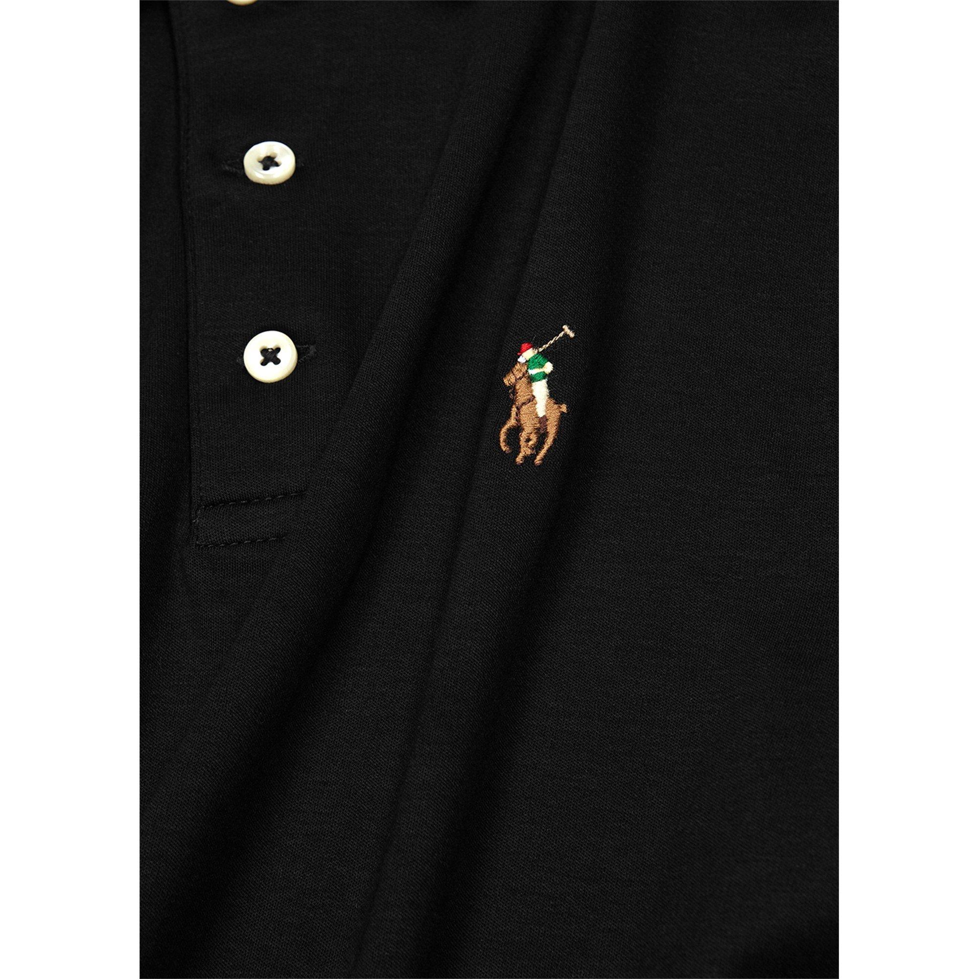 BLACK - Polo Ralph Lauren - PRL PIMA SOFT TOUCH SS POLO - 4