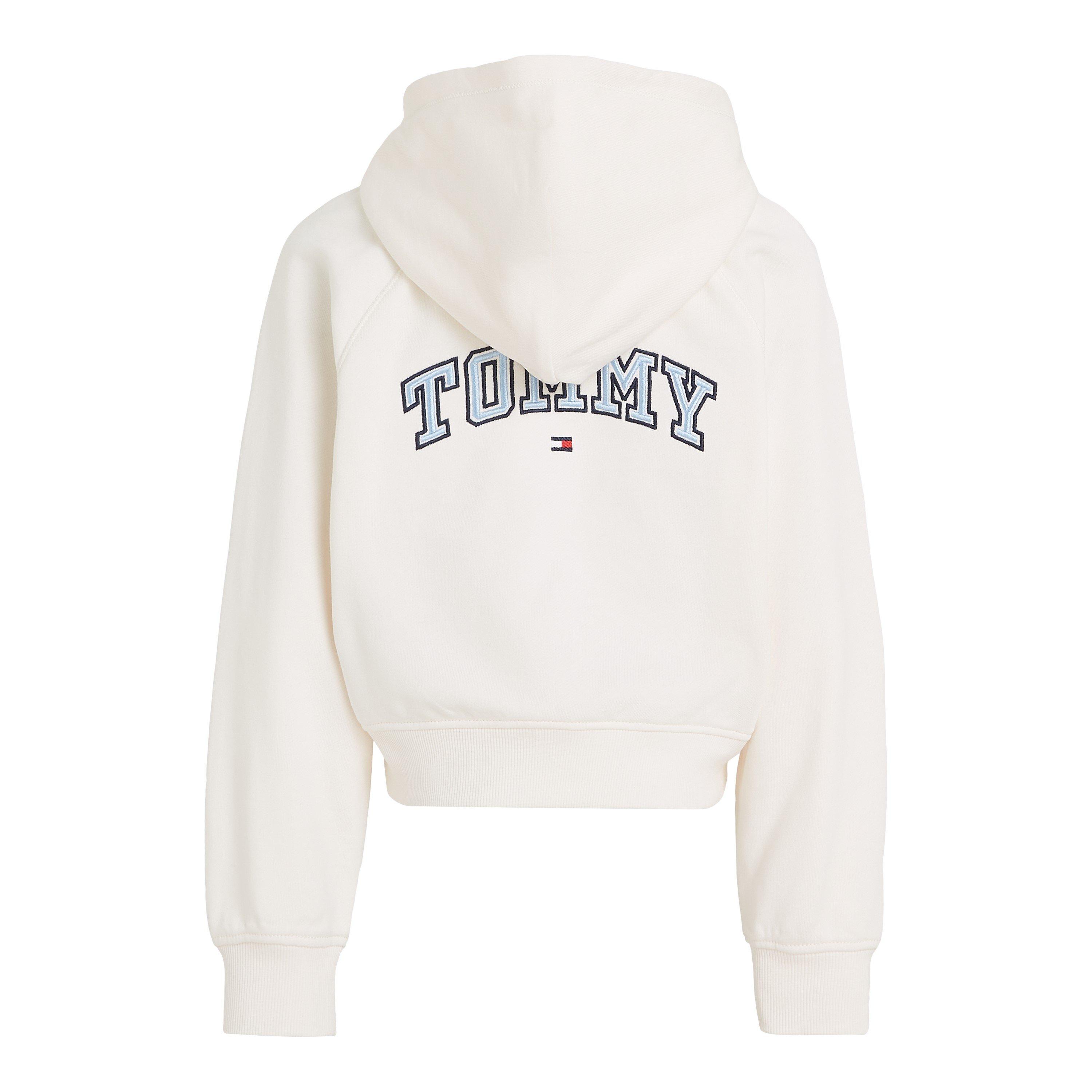 Ancient Wht - Tommy Hilfiger - Logo Zip Up Hoodie Juniors - 2