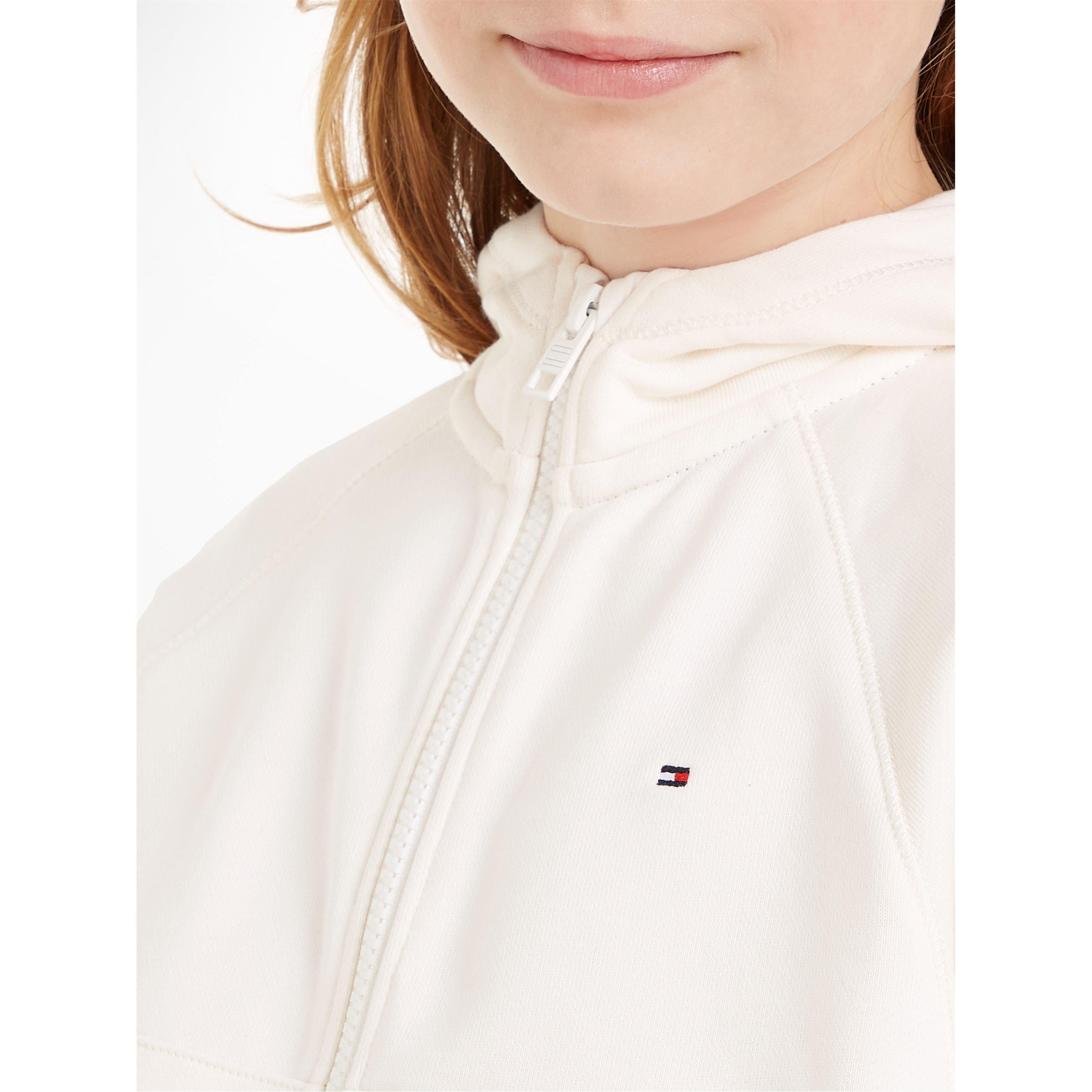 Ancient Wht - Tommy Hilfiger - Logo Zip Up Hoodie Juniors - 4