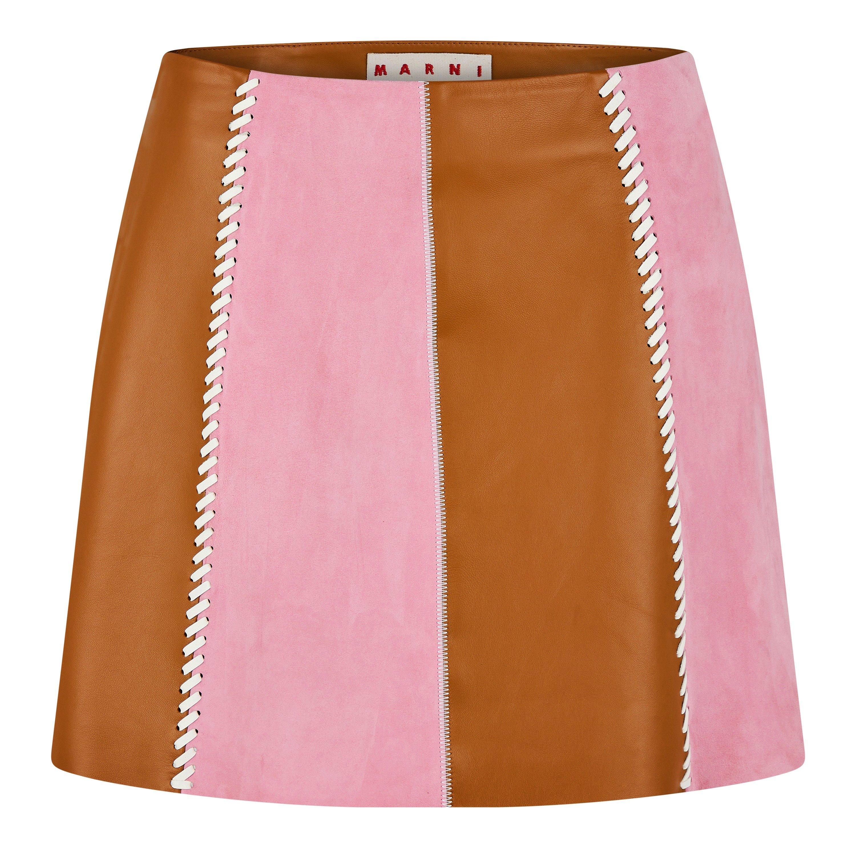 PINK CLEMATIS - Marni - Suede Mini Skirt - 5