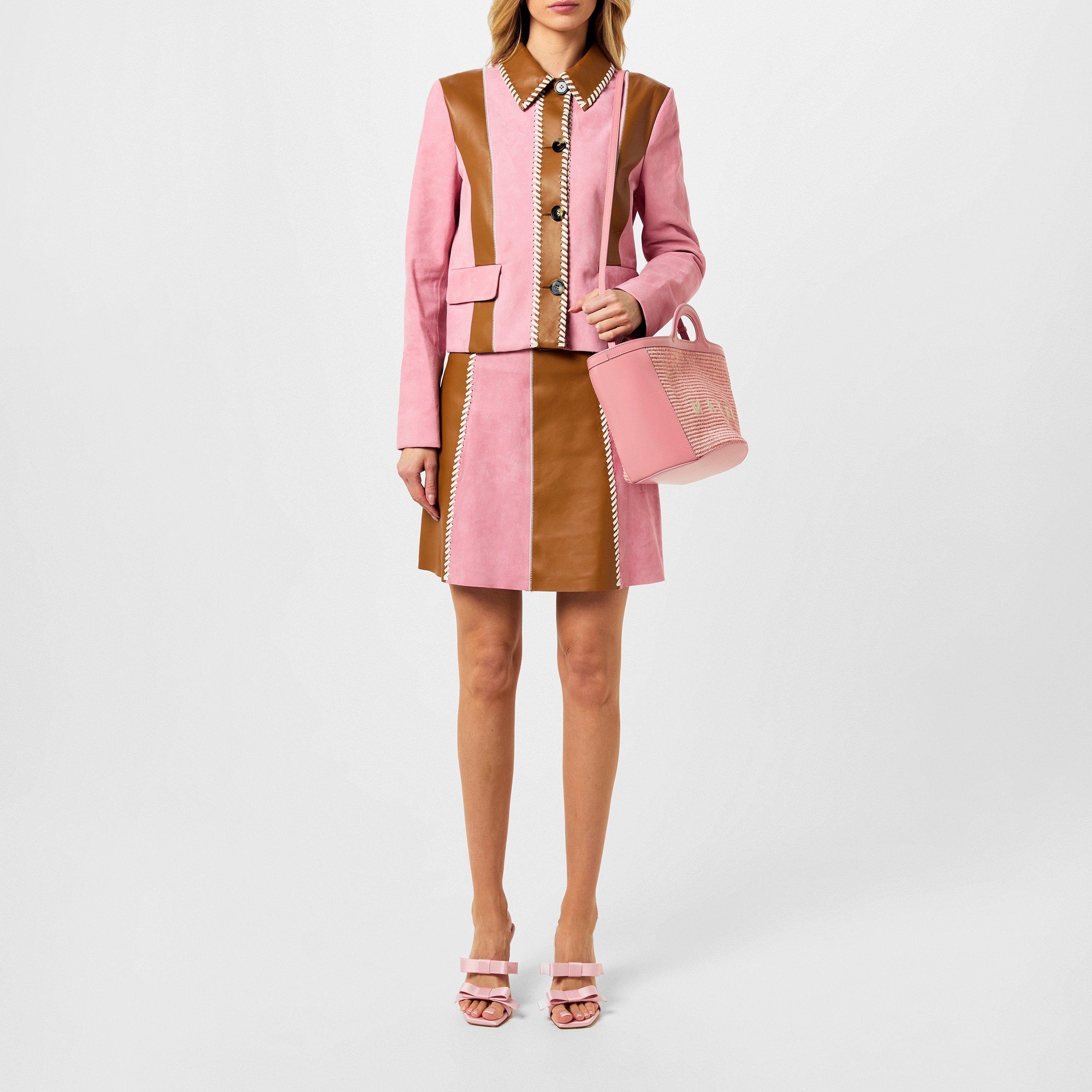 PINK CLEMATIS - Marni - Suede Mini Skirt - 4