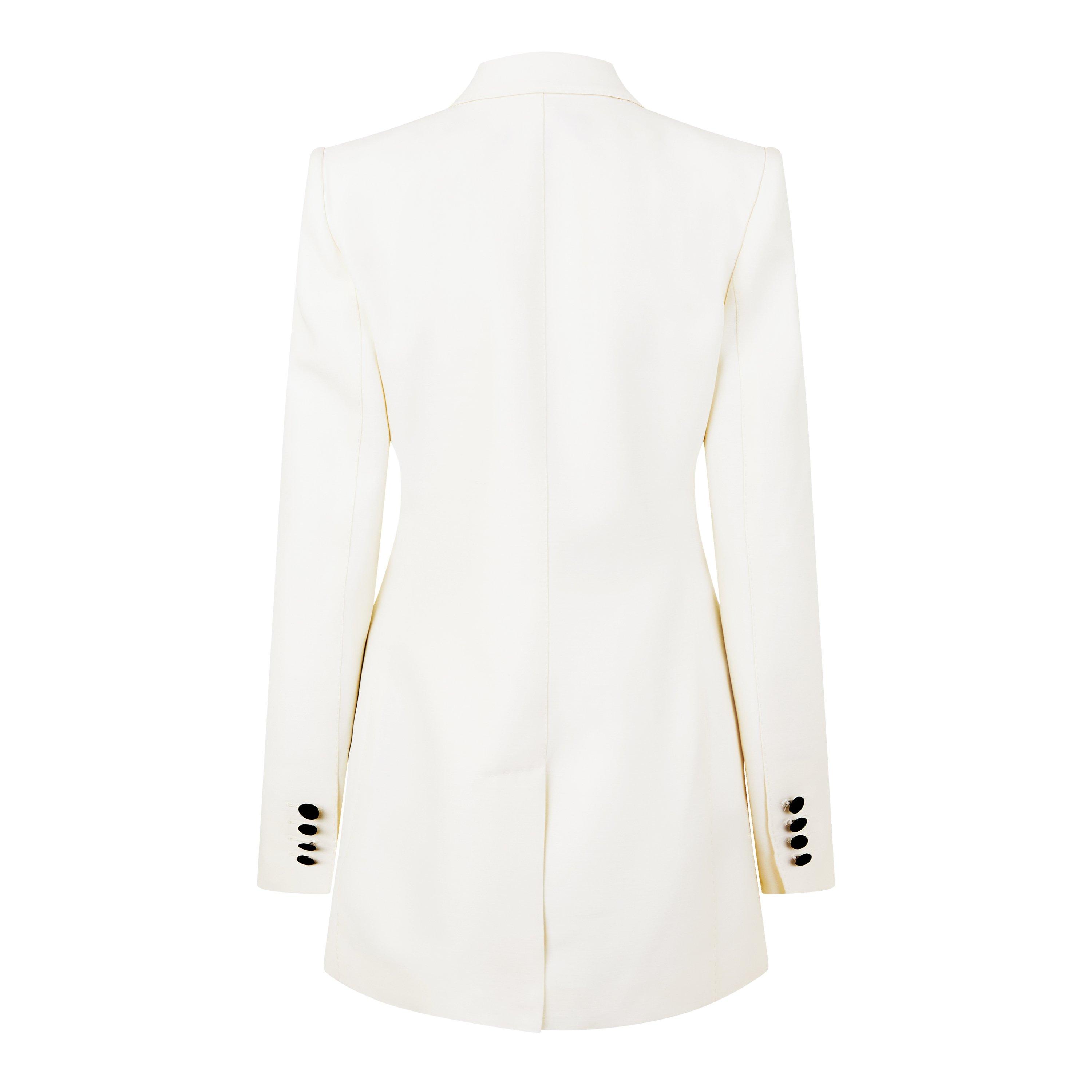 BIANCO - Dolce and Gabbana - Faille Turlington Tuxedo Blazer - 6