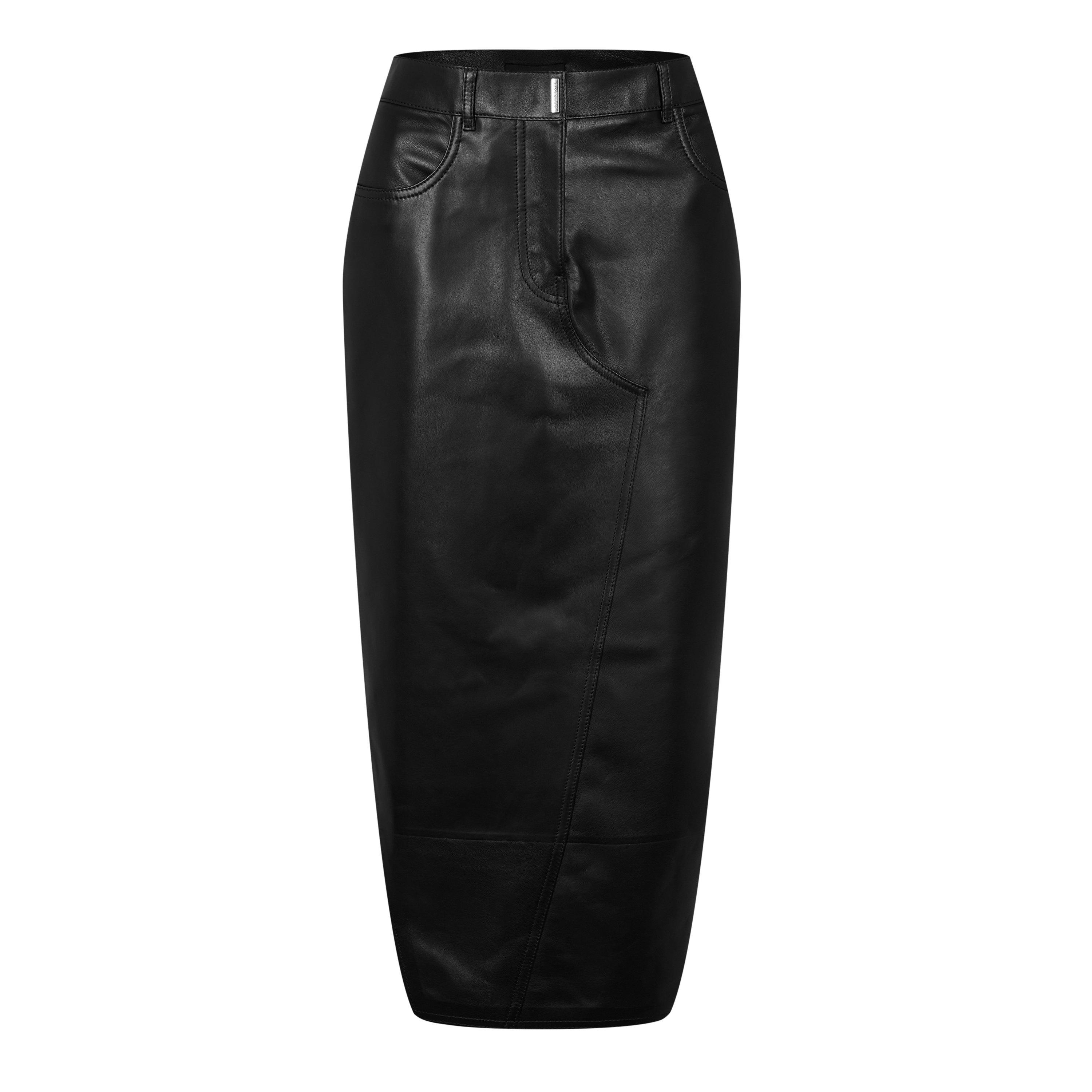 Black - GIVENCHY - Women's Midi Skirt - 5