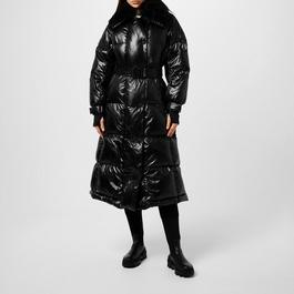 Moncler Chamoille Long Down Jacket