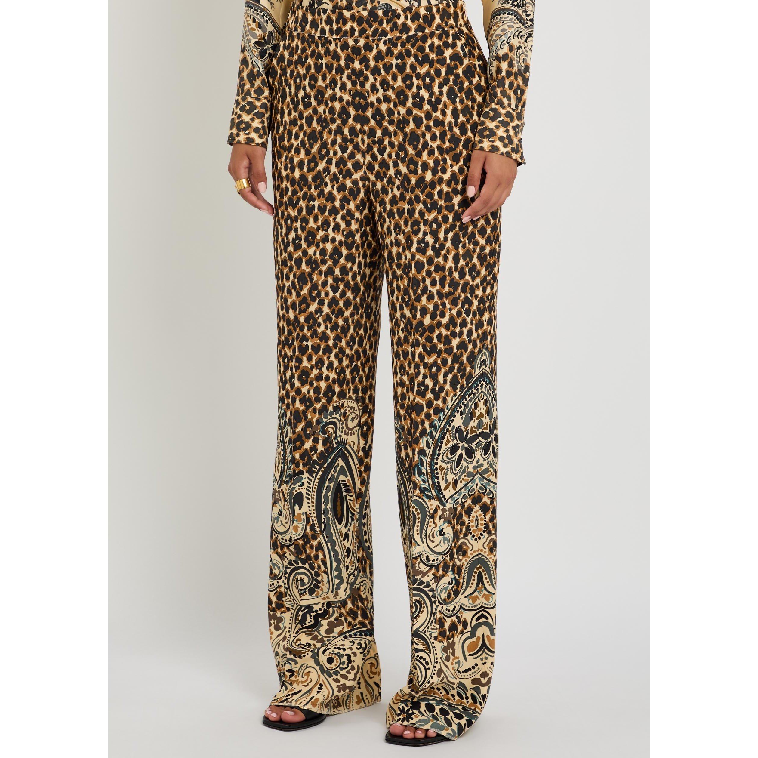 MULTICOLOURED - Etro - WOMENS STRAIGHT LEG TROUSERS - 2