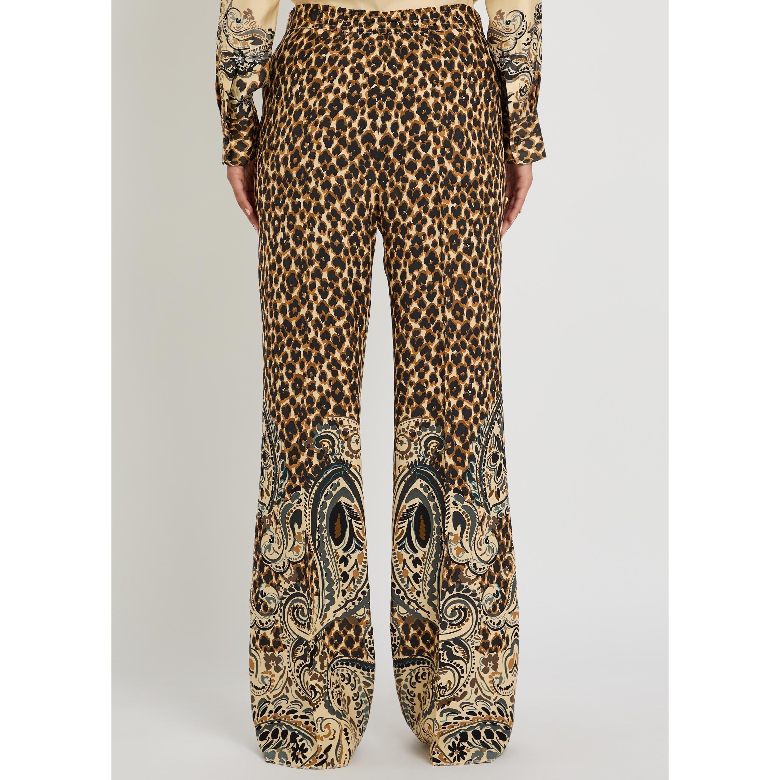MULTICOLOURED - Etro - WOMENS STRAIGHT LEG TROUSERS - 3