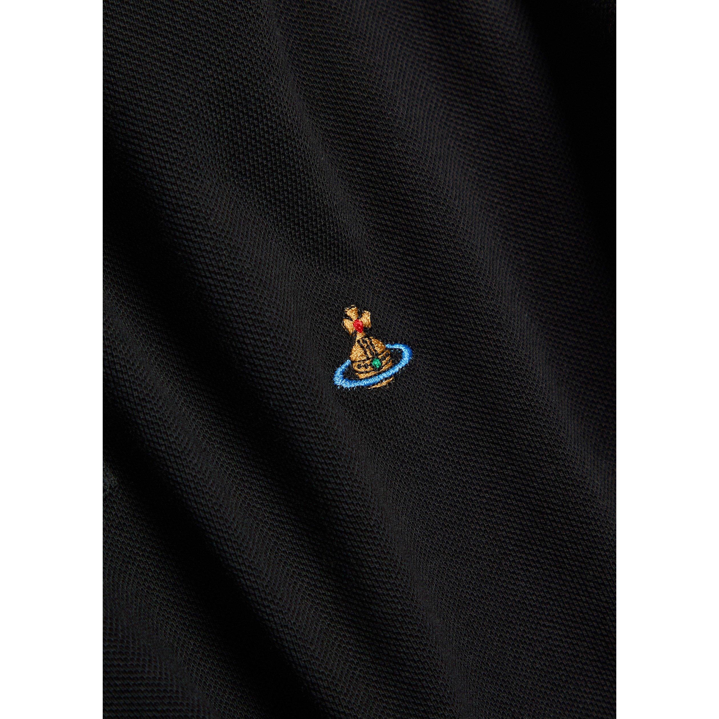 BLACK - Vivienne Westwood - Men's Cotton Short-Sleeve Polo Shirt - 4